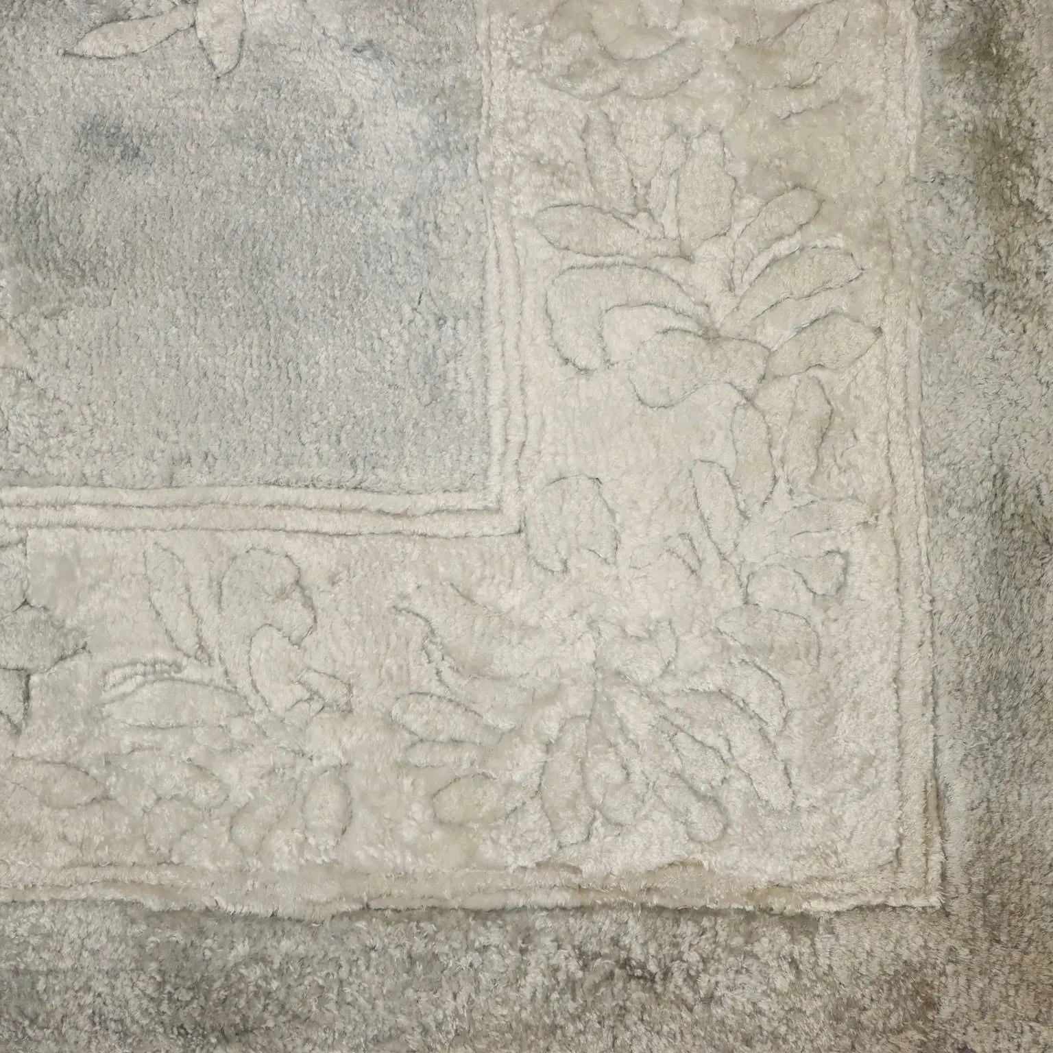Antique Beijing Carpet Silk Thin Knot Handmade 59 x 35 In - 59 x 35 In | Antiques | Carpets