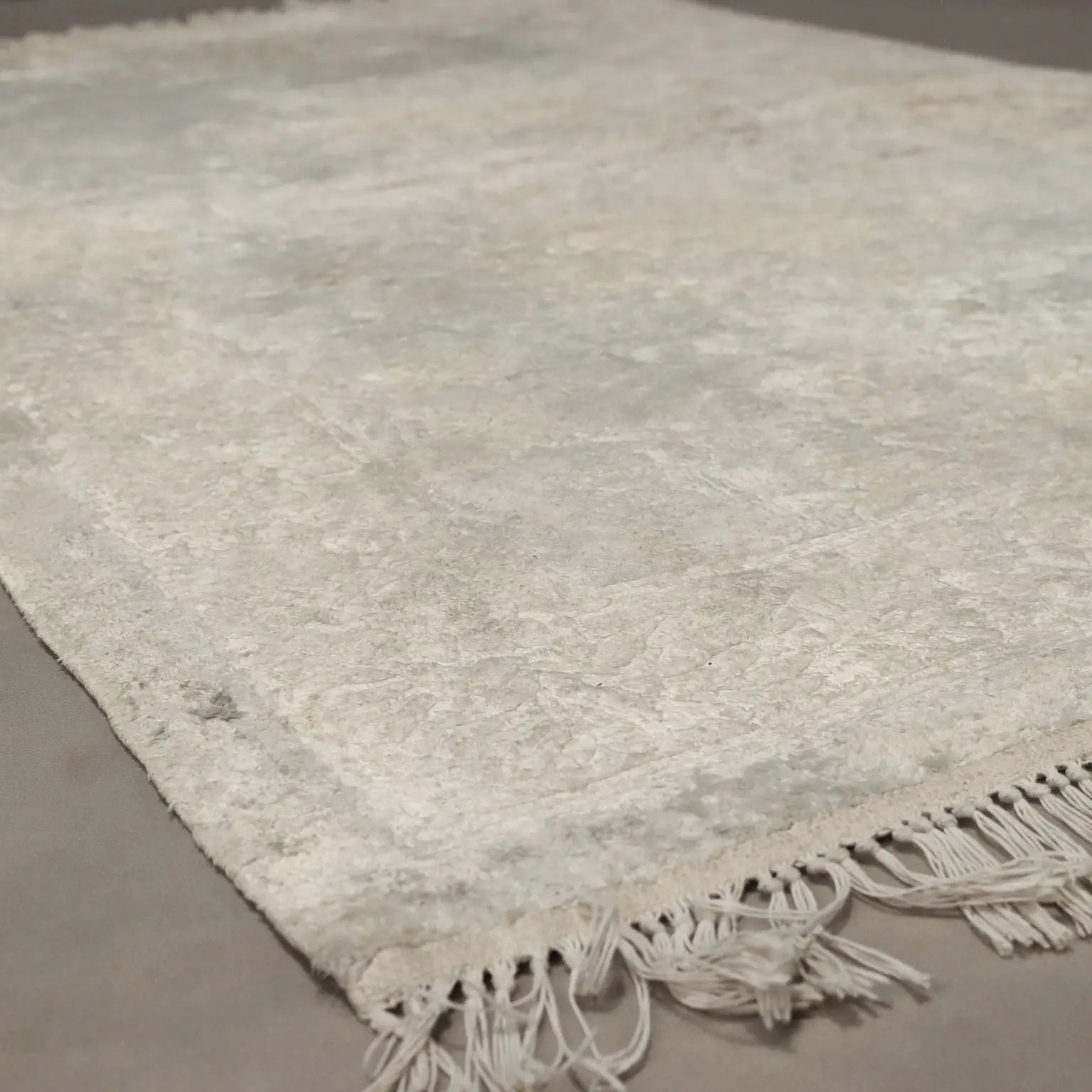 Antique Beijing Carpet Silk Thin Knot Handmade 59 x 35 In - 59 x 35 In | Antiques | Carpets