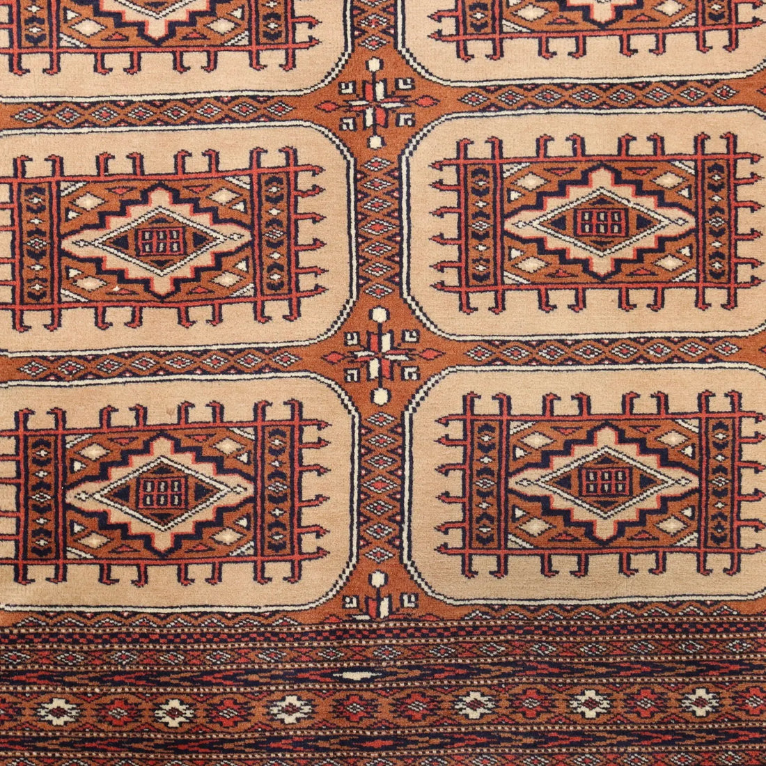 Antique Bukhara Carpet Cotton Wool Thin Knot Handmade 70 x 51 In - 70 x 51 In | Antiques | Carpets
