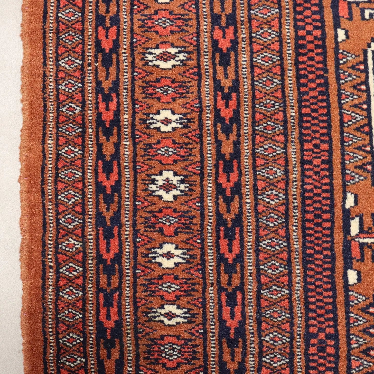 Antique Bukhara Carpet Cotton Wool Thin Knot Handmade 70 x 51 In - 70 x 51 In | Antiques | Carpets