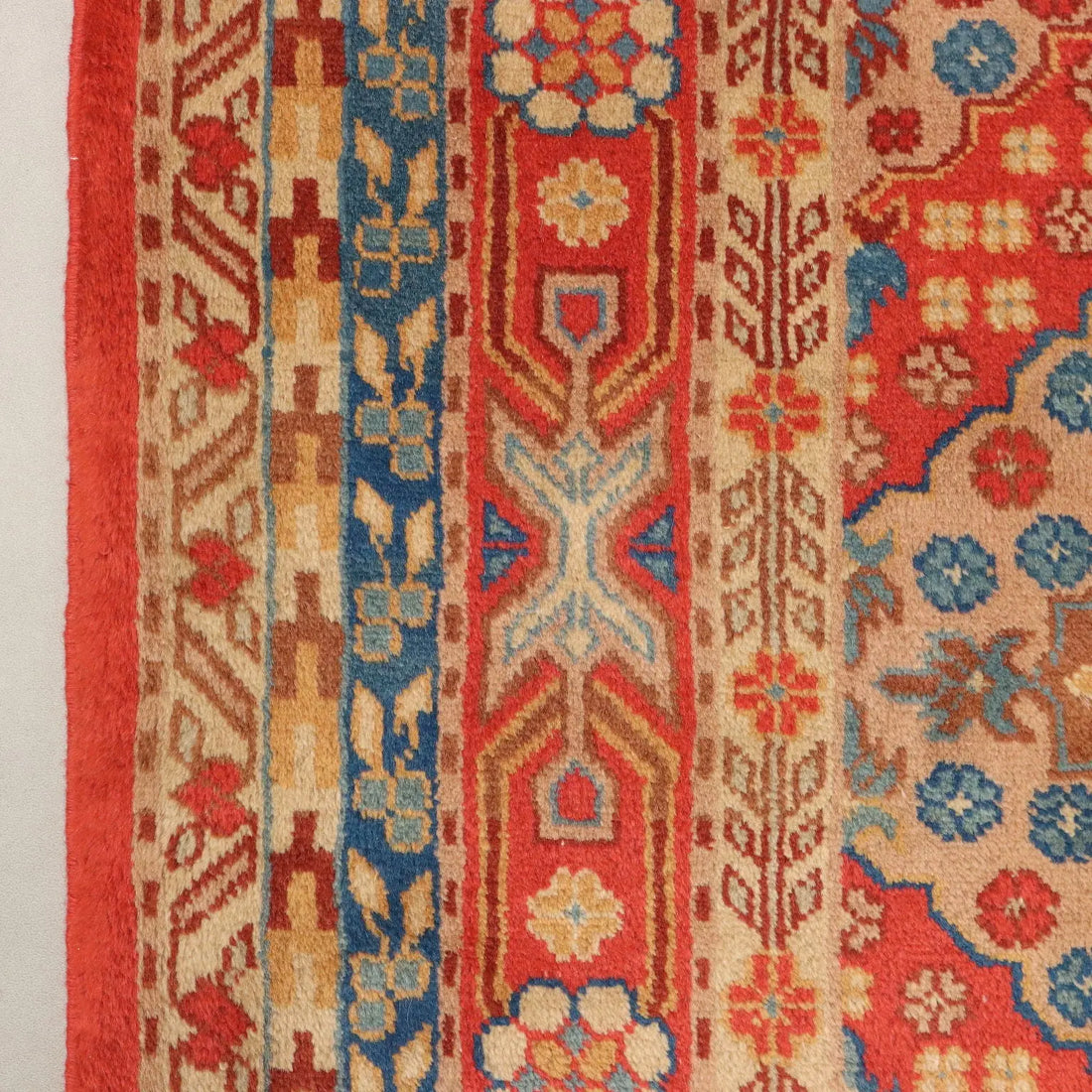 Antique Samarkanda Carpet Cotton Wool Thin Knot 94 x 58 In - 94 x 58 In | Antiques | Carpets