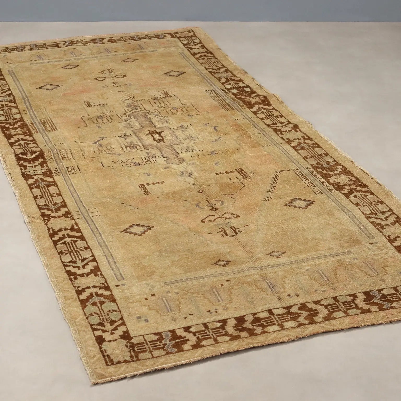 Antique Kazak Carpet Wool Thin Knot Handmade 90 x 44 In - 90 x 44 In | Antiques | Carpets