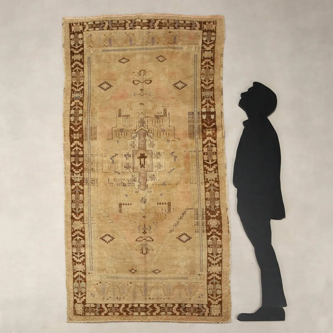 Antique Kazak Carpet Wool Thin Knot Handmade 90 x 44 In - 90 x 44 In | Antiques | Carpets