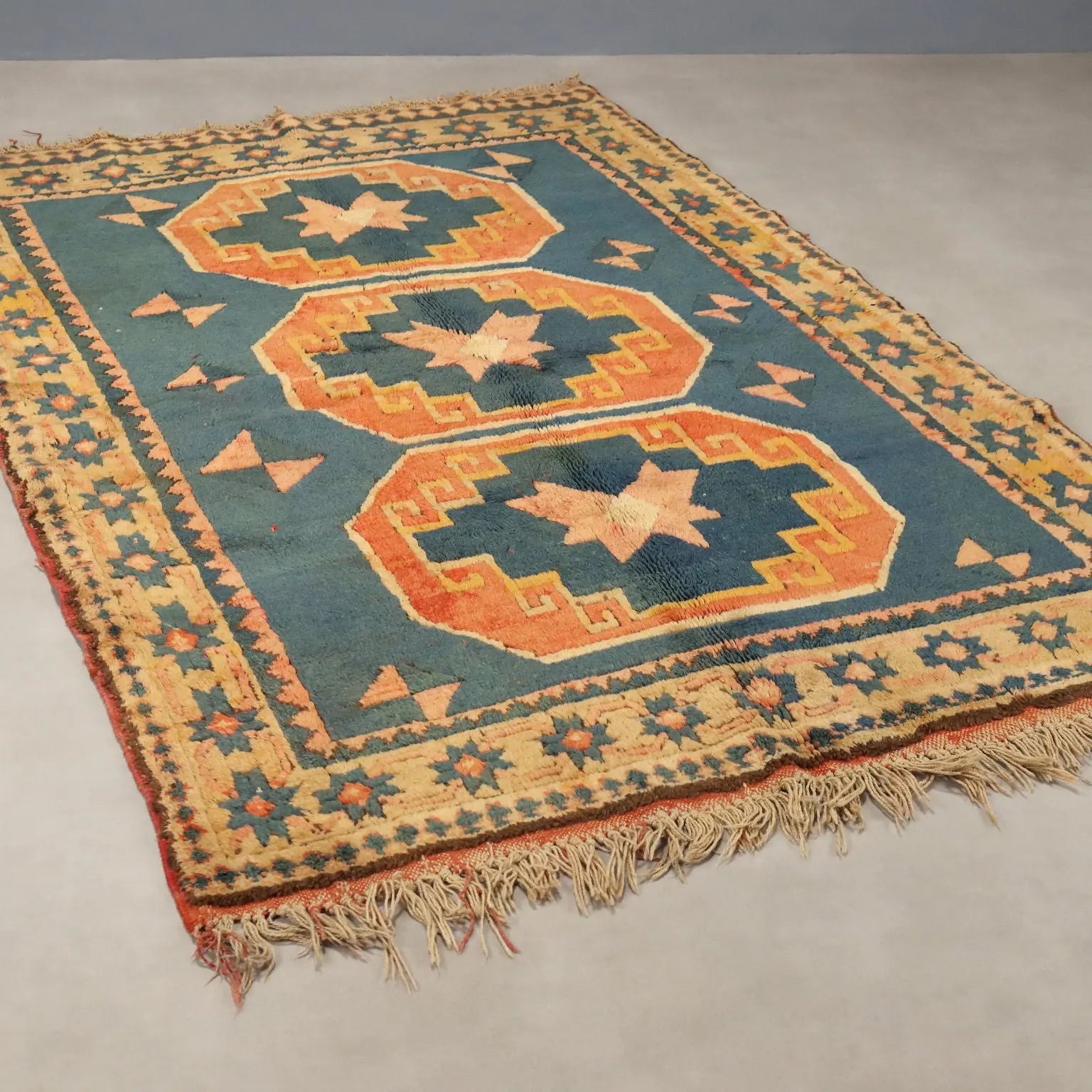 Antique Kars Carpet Wool Heavy Knot Handmade 83 x 56 In - 83 x 56 In | Antiques | Carpets