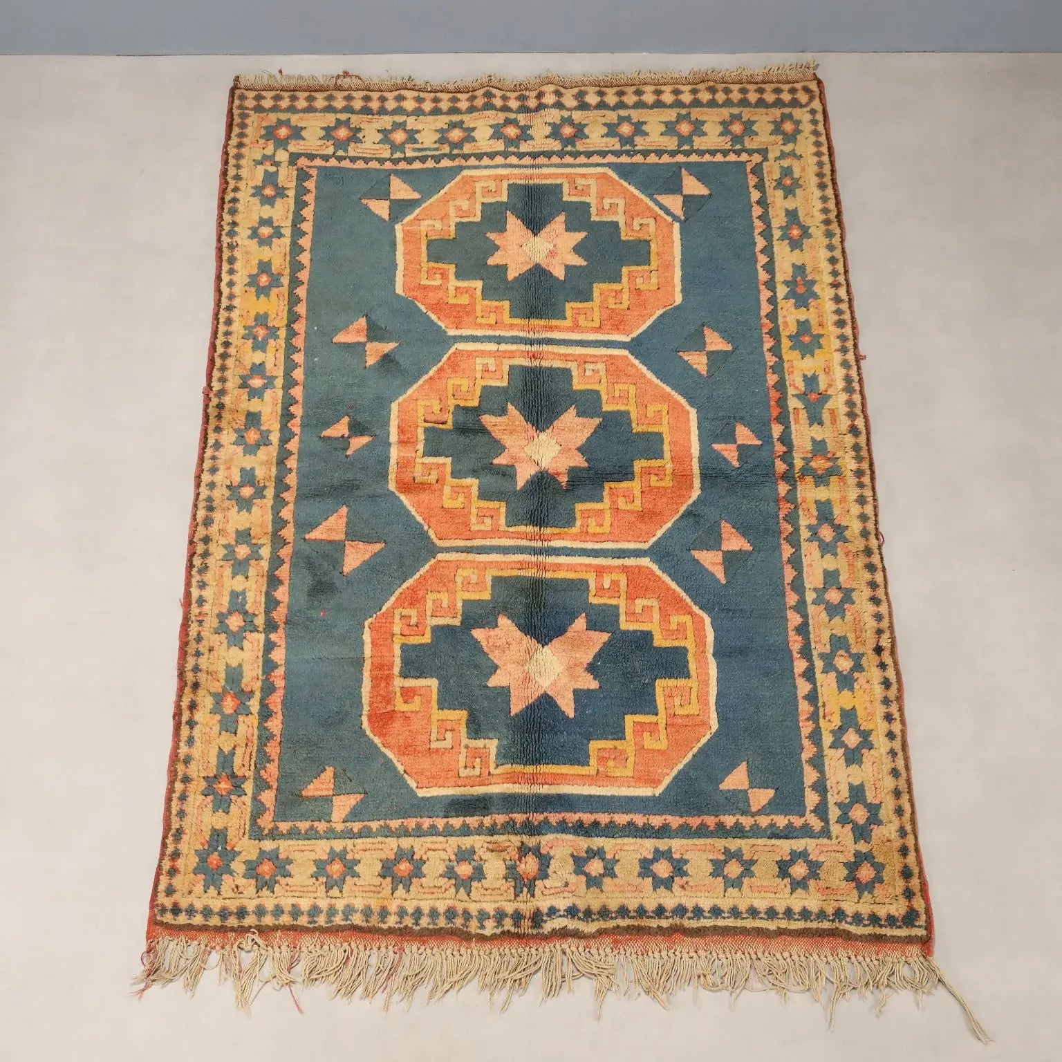Antique Kars Carpet Wool Heavy Knot Handmade 83 x 56 In - 83 x 56 In | Antiques | Carpets