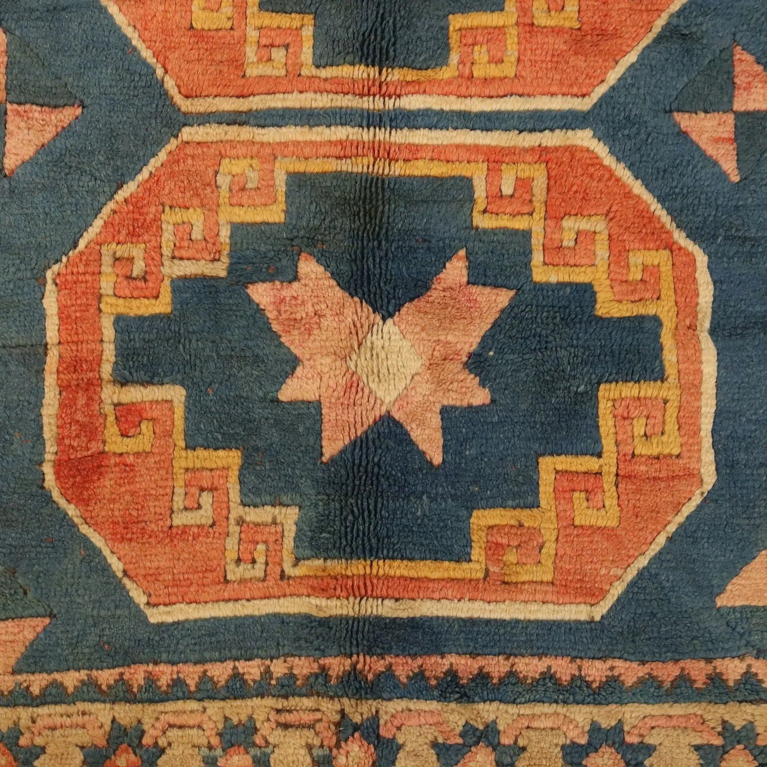 Antique Kars Carpet Wool Heavy Knot Handmade 83 x 56 In - 83 x 56 In | Antiques | Carpets