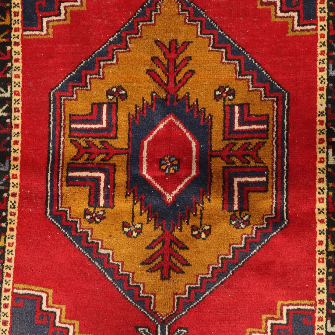 Antique Jorun Carpet Cotton Wool Thin Knot Turkey 75 x 46 In - 75 x 46 In | Antiques | Carpets