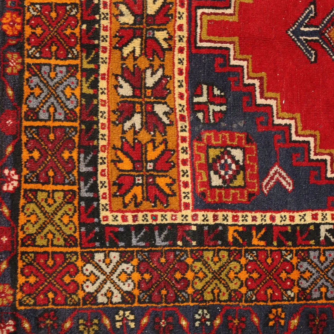 Antique Jorun Carpet Cotton Wool Thin Knot Turkey 75 x 46 In - 75 x 46 In | Antiques | Carpets