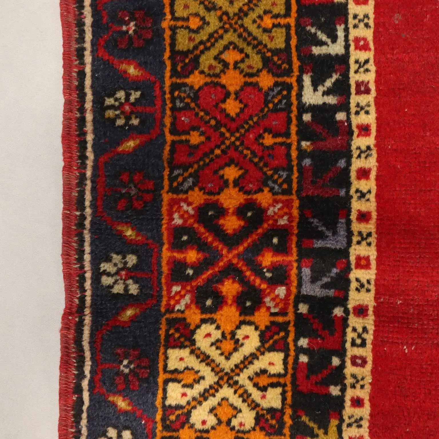 Antique Jorun Carpet Cotton Wool Thin Knot Turkey 75 x 46 In - 75 x 46 In | Antiques | Carpets