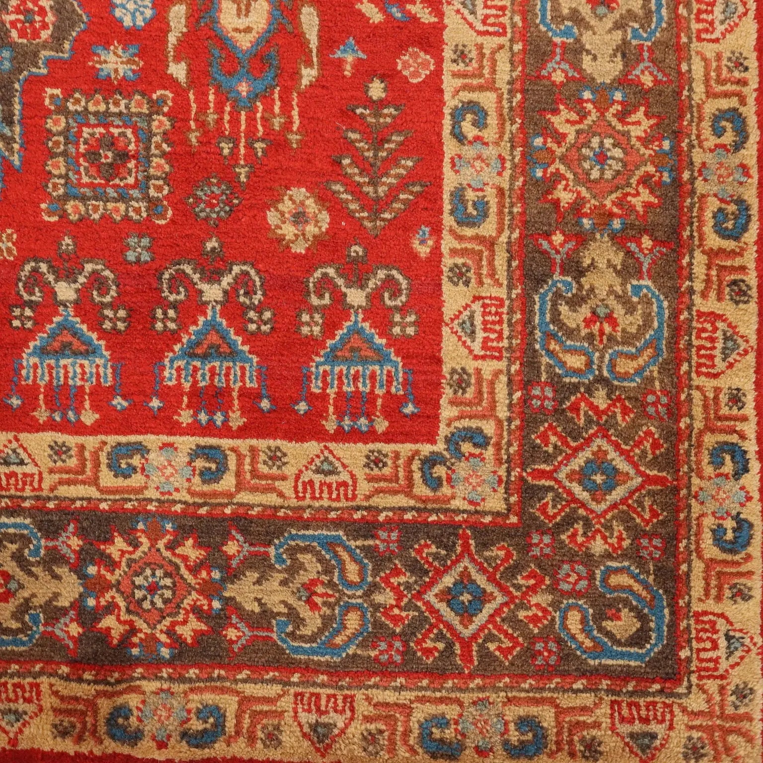 Antique Samarkanda Carpet Cotton Wool Thin Knot 69 x 47 In - 69 x 47 In | Antiques | Carpets