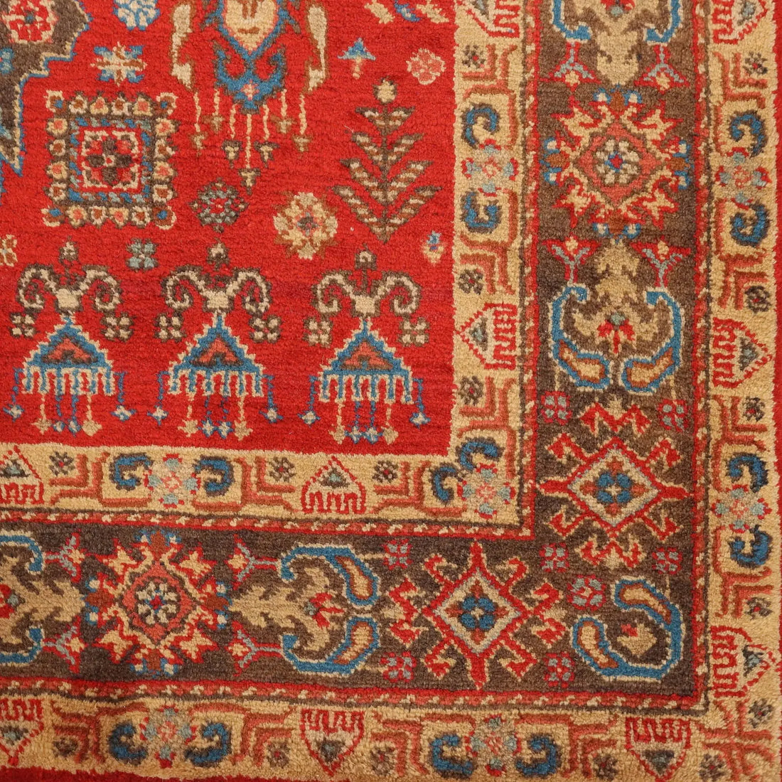 Antique Samarkanda Carpet Cotton Wool Thin Knot 69 x 47 In - 69 x 47 In | Antiques | Carpets