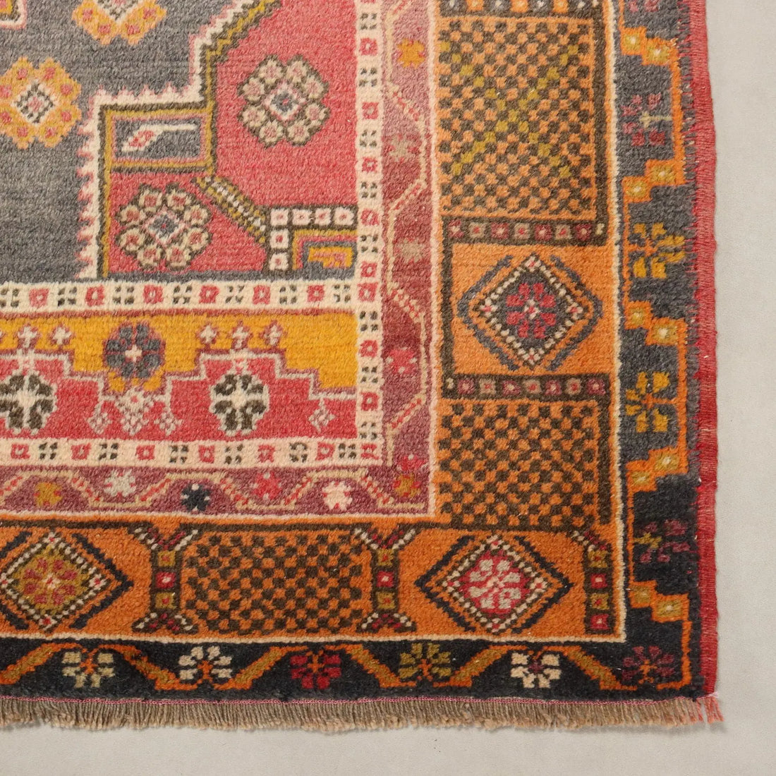 Antique Yahyaly Carpet Cotton Wool Heavy Knot 91 x 51 In - 91 x 51 In | Antiques | Carpets