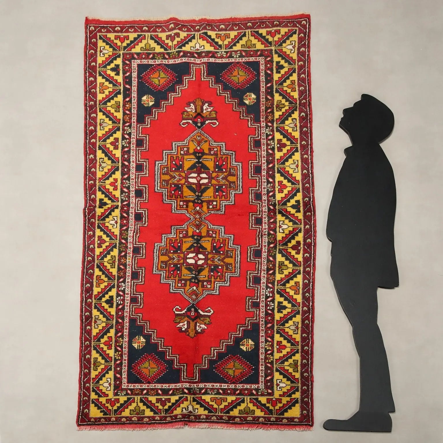 Antique Jorun Carpet Wool Heavy Knot Turkey 83 x 44 In - 83 x 44 In | Antiques | Carpets