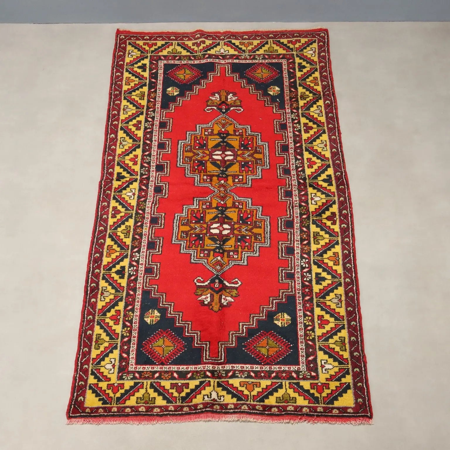 Antique Jorun Carpet Wool Heavy Knot Turkey 83 x 44 In - 83 x 44 In | Antiques | Carpets