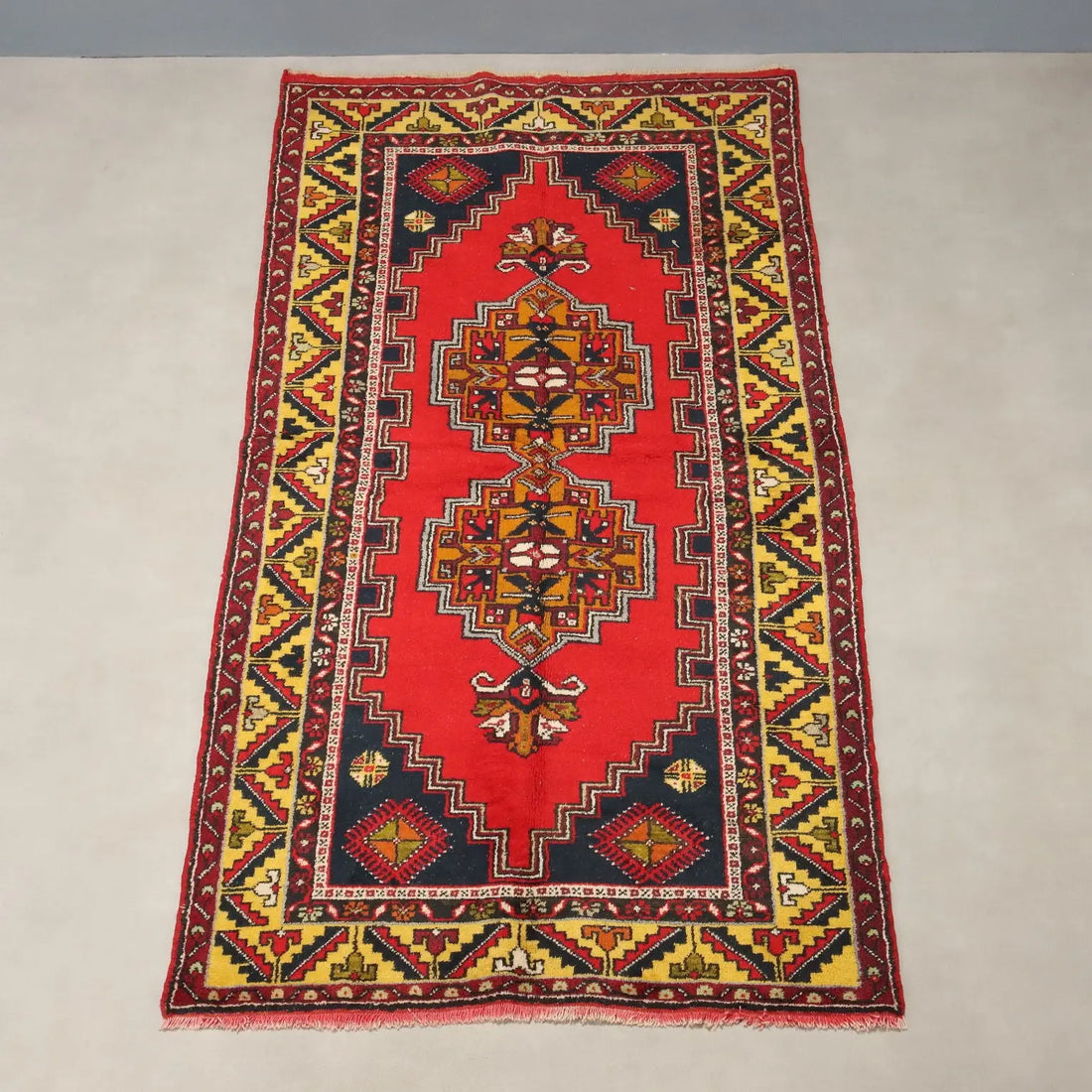 Antique Jorun Carpet Wool Heavy Knot Turkey 83 x 44 In - 83 x 44 In | Antiques | Carpets
