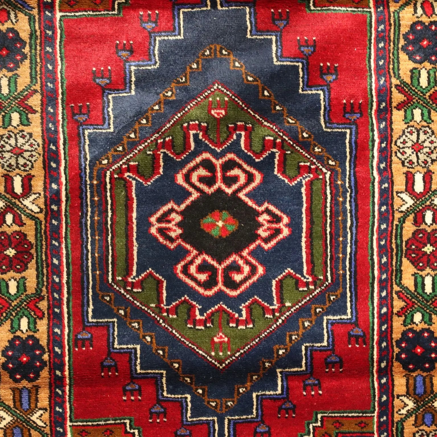 Antique Ismirne Carpet Wool Thin Knot Handmade 75 x 40 In - 75 x 40 In | Antiques | Carpets