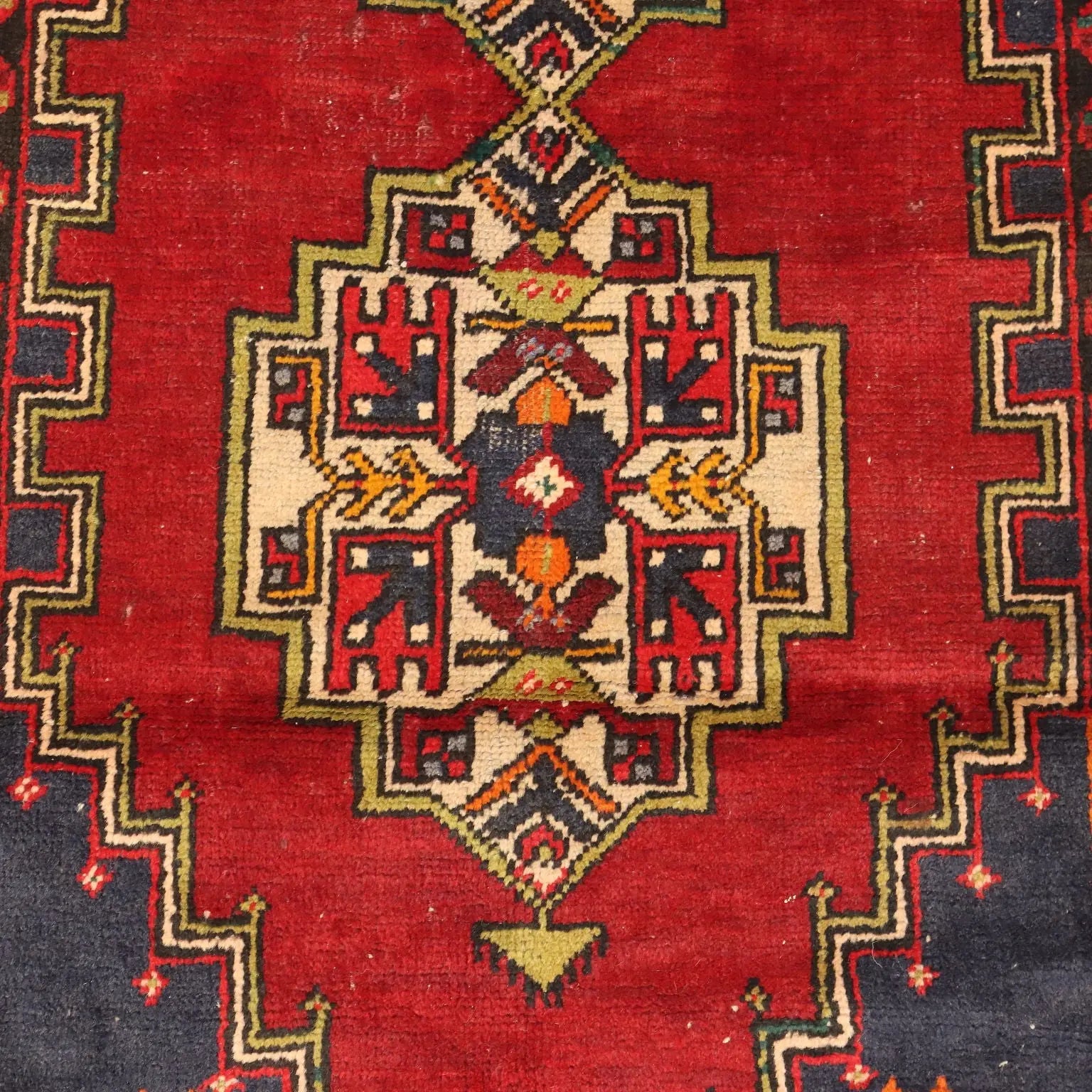 Antique Ismirne Carpet Wool Heavy Knot Handmade 76 x 43 In - 76 x 43 In | Antiques | Carpets