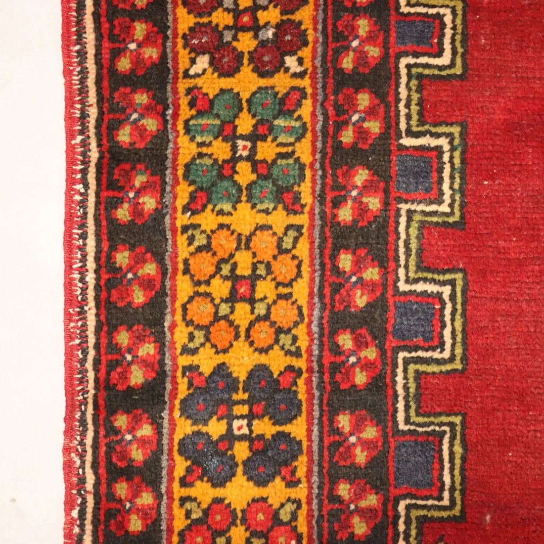 Antique Ismirne Carpet Wool Heavy Knot Handmade 76 x 43 In - 76 x 43 In | Antiques | Carpets