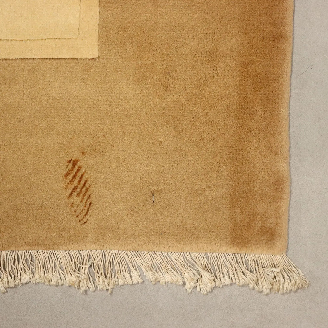 Antique Déco Carpet Cotton Wool Heavy Knot 79 x 63 In