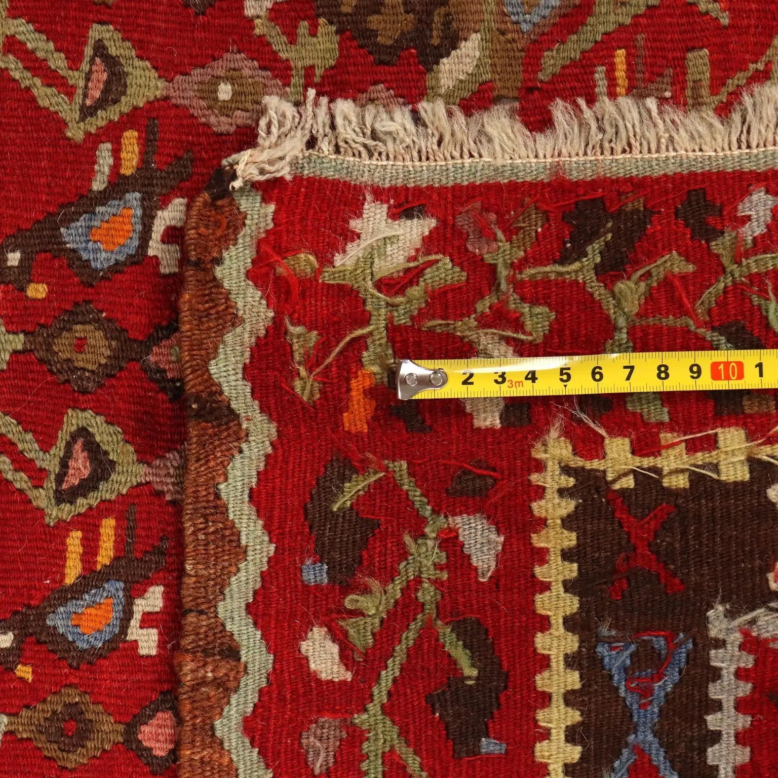Antique Kilim Carpet Wool Extra-Thin Knot Turkey 157 x 52 In - 157 x 52 In | Antiques | Carpets
