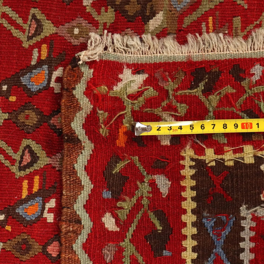 Antique Kilim Carpet Wool Extra-Thin Knot Turkey 157 x 52 In - 157 x 52 In | Antiques | Carpets