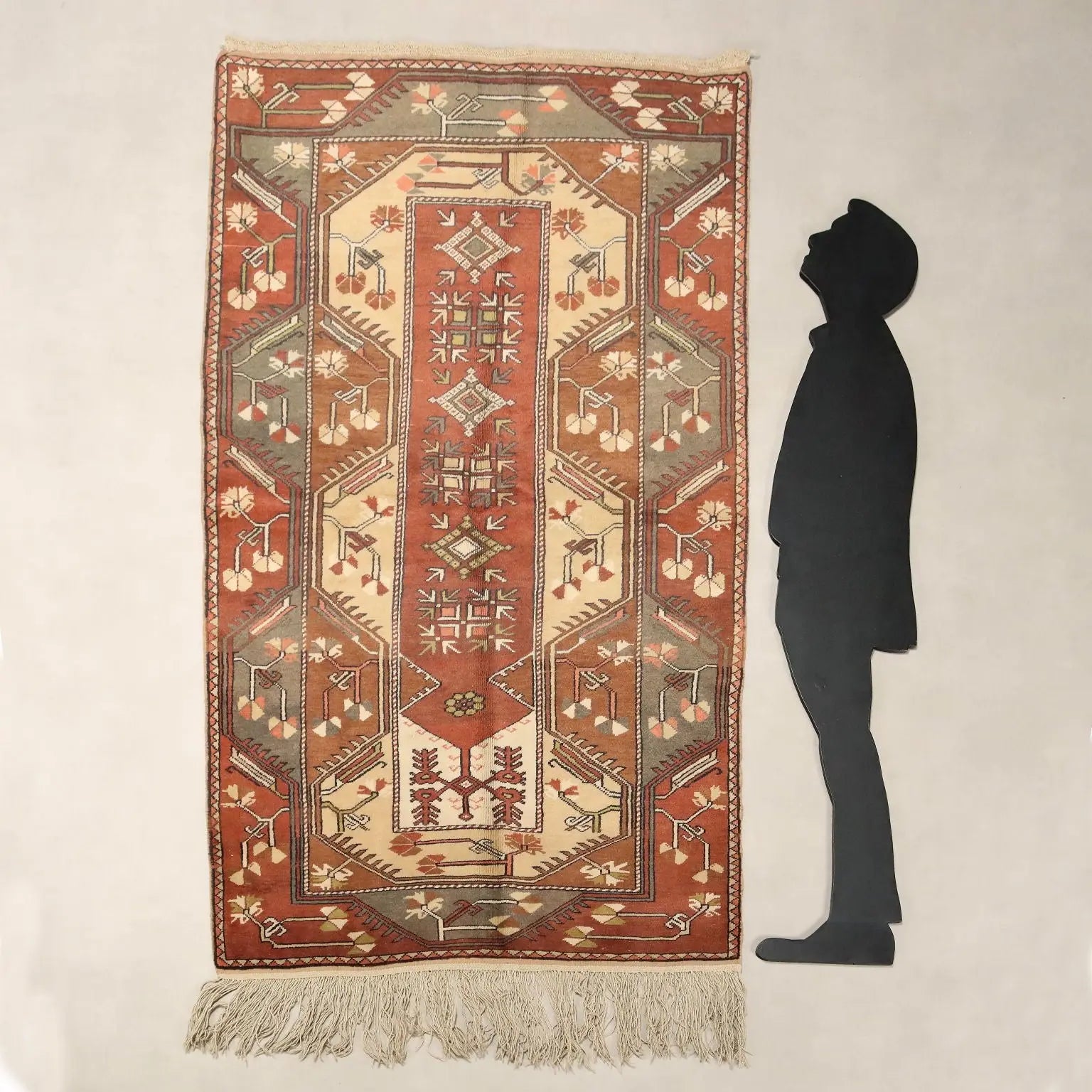 Antique Melas Carpet Wool Heavy Knot Handmade 81 x 49 In - 81 x 49 In | Antiques | Carpets