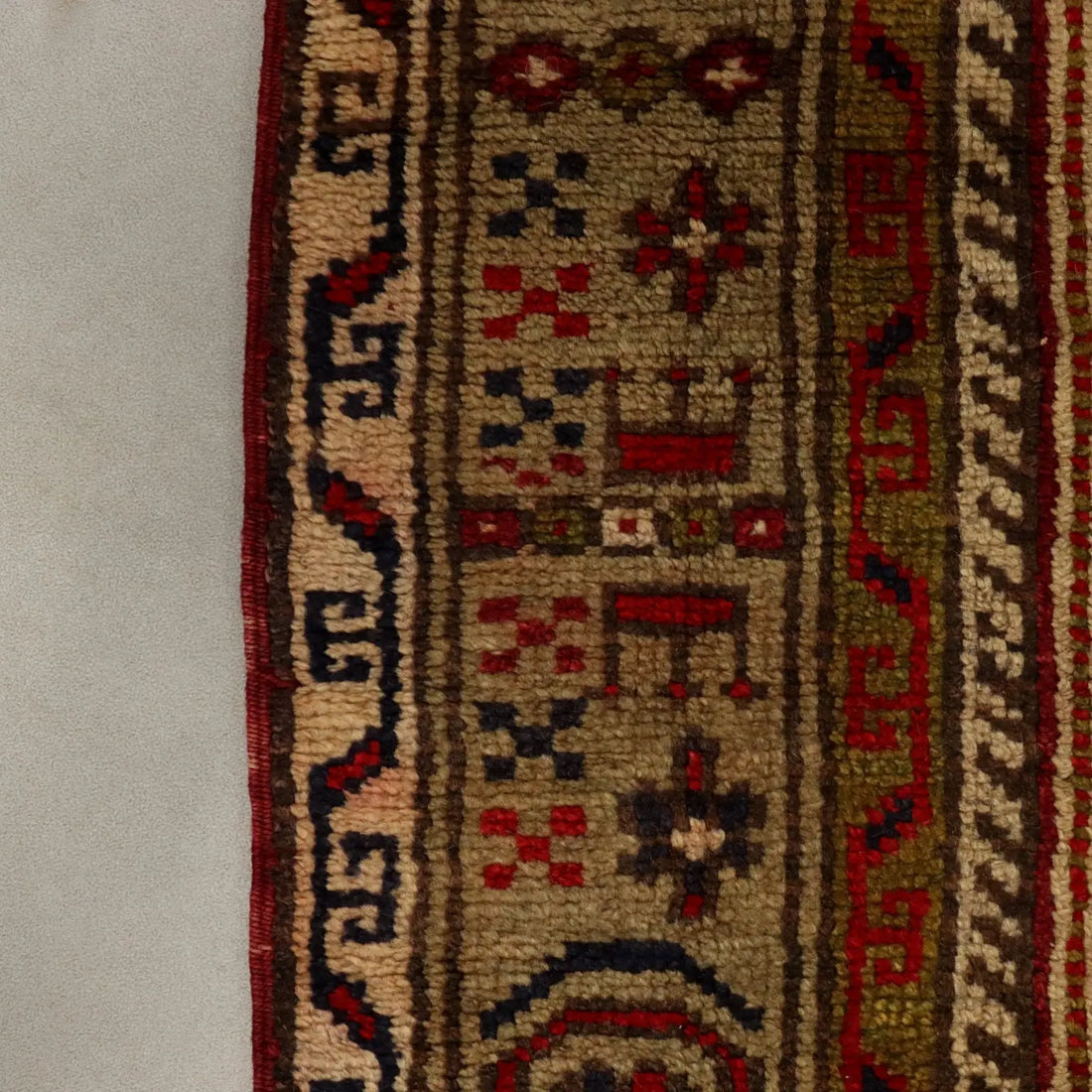 Antique Ismirne Carpet Wool Thin Knot Handmade Turkey 68 x 35 In - 68 x 35 In | Antiques | Carpets