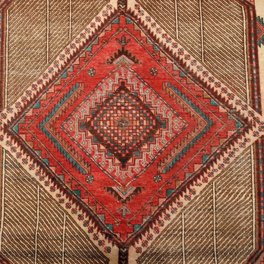 Antique Asian Carpet Cotton Wool Heavy Knot 119 x 66 In - 119 x 66 In | Antiques | Carpets