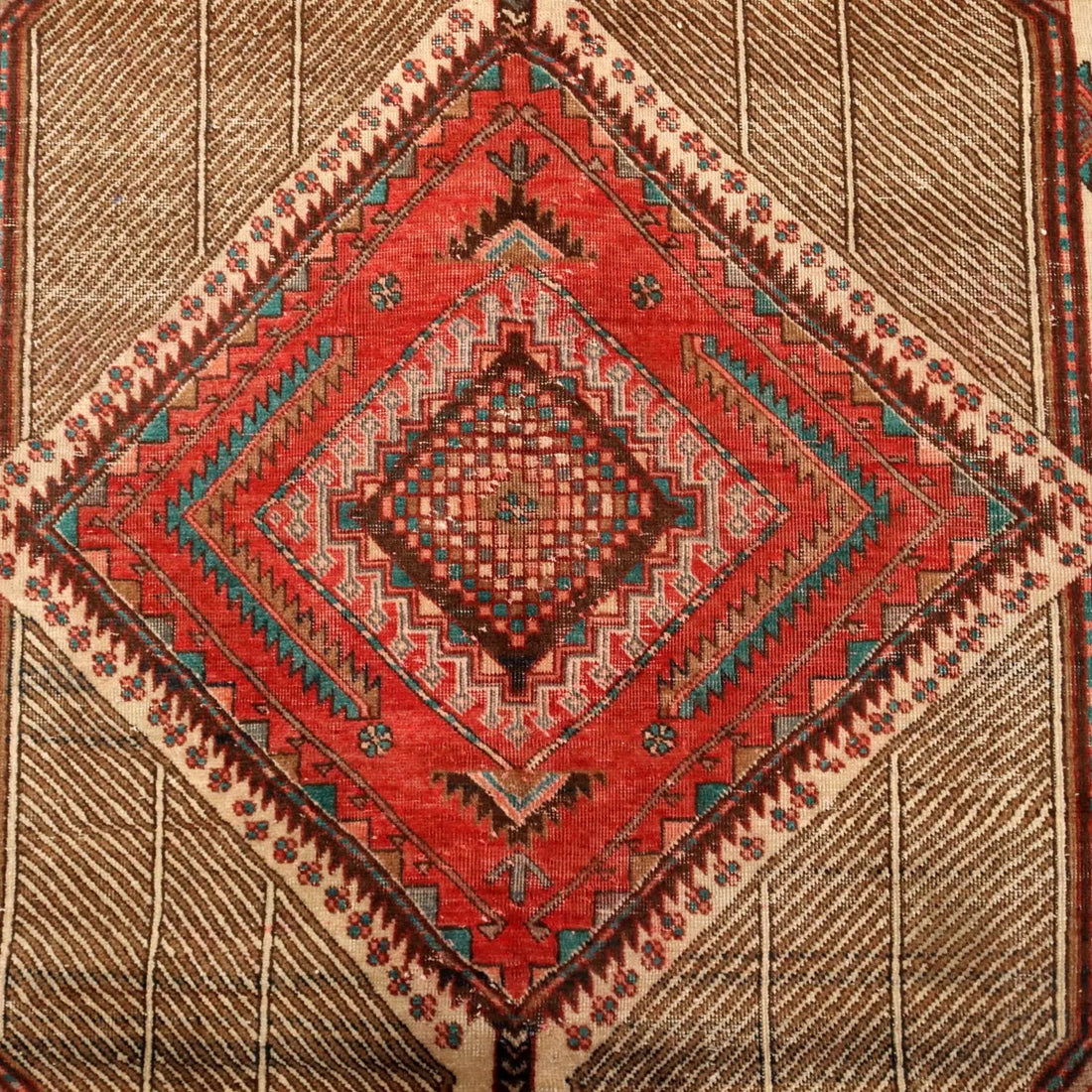 Antique Asian Carpet Cotton Wool Heavy Knot 119 x 66 In - 119 x 66 In | Antiques | Carpets