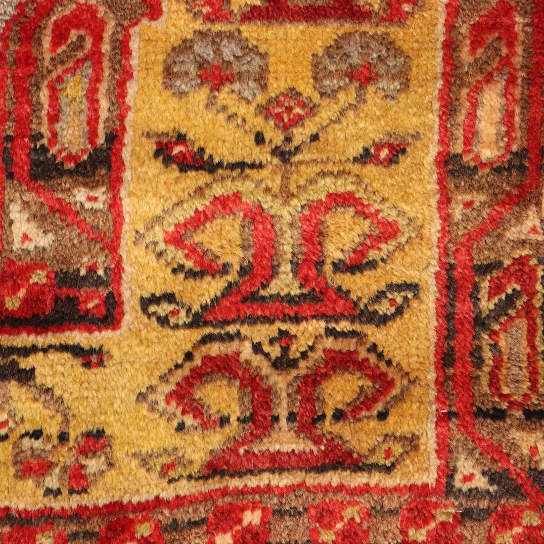 Antique Anatolian Carpet Cotton Wool Heavy Knot 75 x 46 In