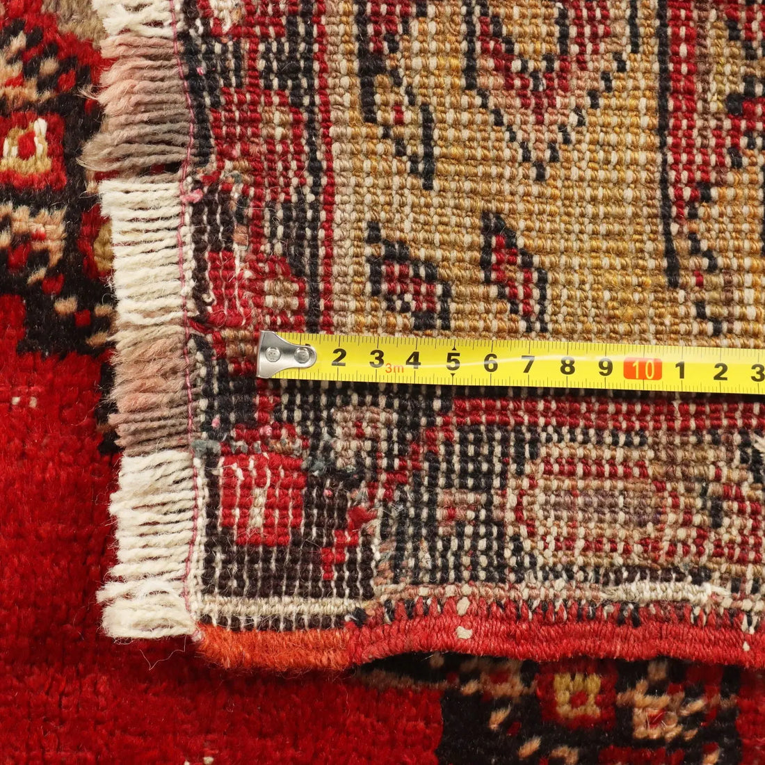 Antique Anatolian Carpet Cotton Wool Heavy Knot 75 x 46 In