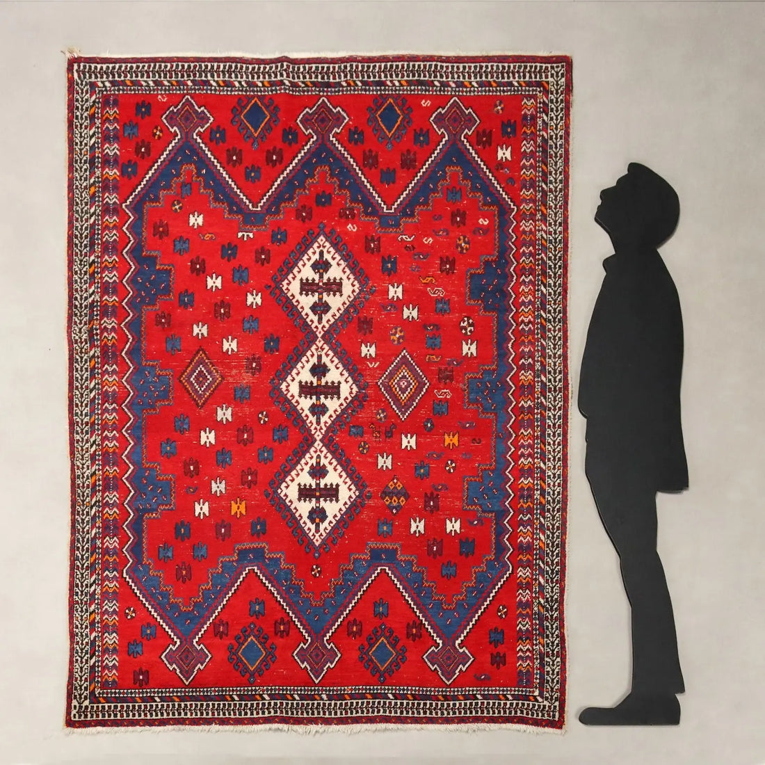 Antique Asian Carpet Cotton Wool Heavy Knot 83 x 64 In - 83 x 64 In | Antiques | Carpets