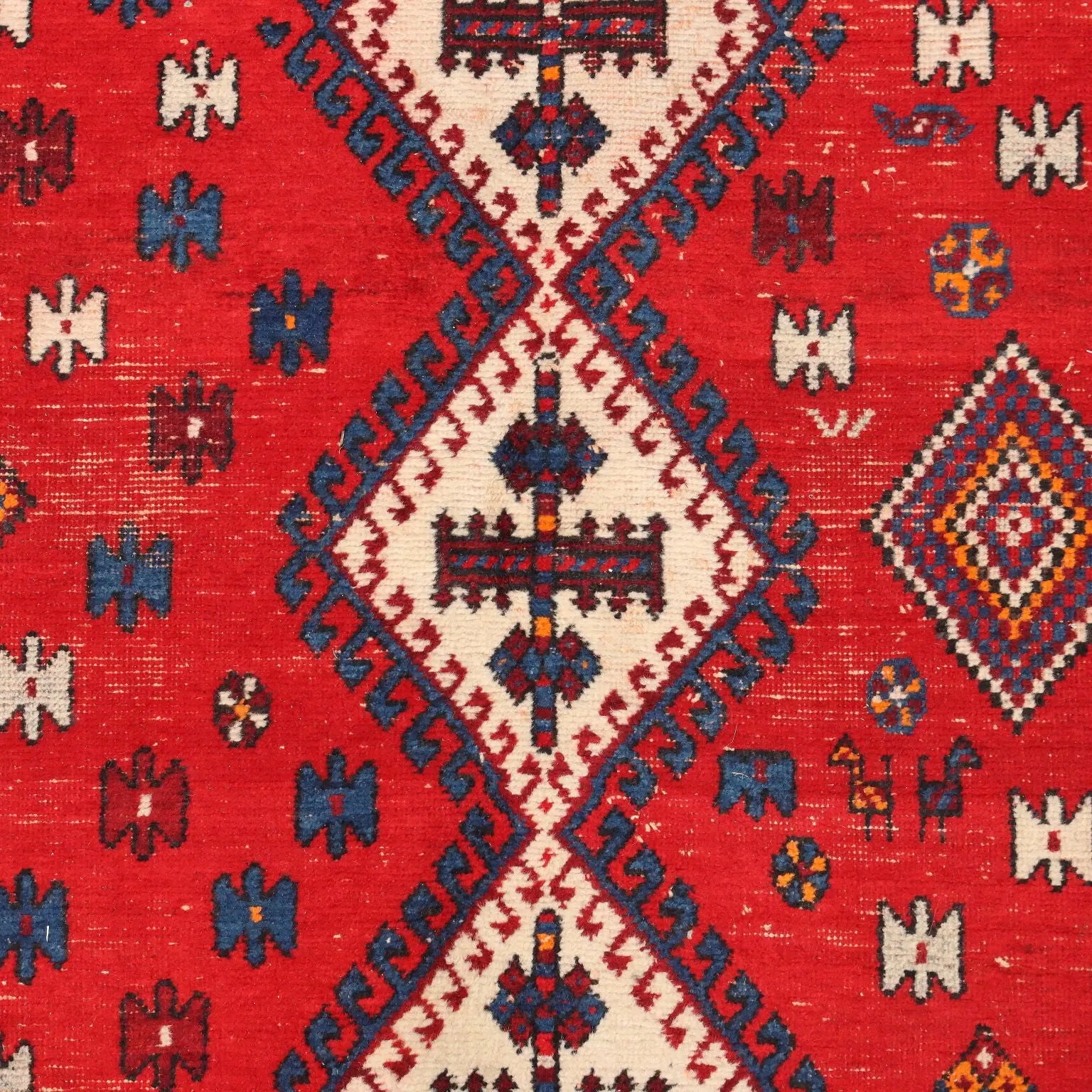 Antique Asian Carpet Cotton Wool Heavy Knot 83 x 64 In - 83 x 64 In | Antiques | Carpets