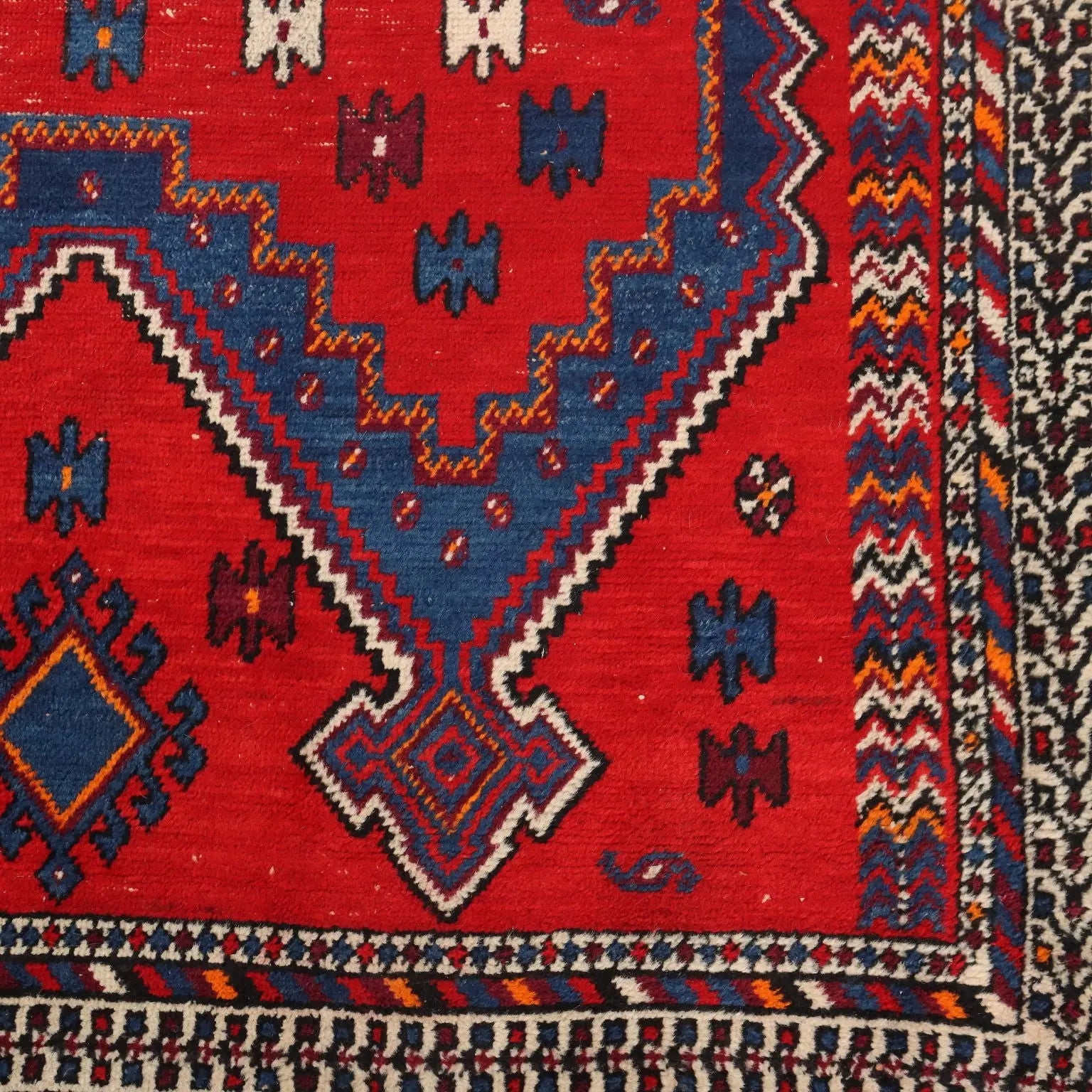 Antique Asian Carpet Cotton Wool Heavy Knot 83 x 64 In - 83 x 64 In | Antiques | Carpets