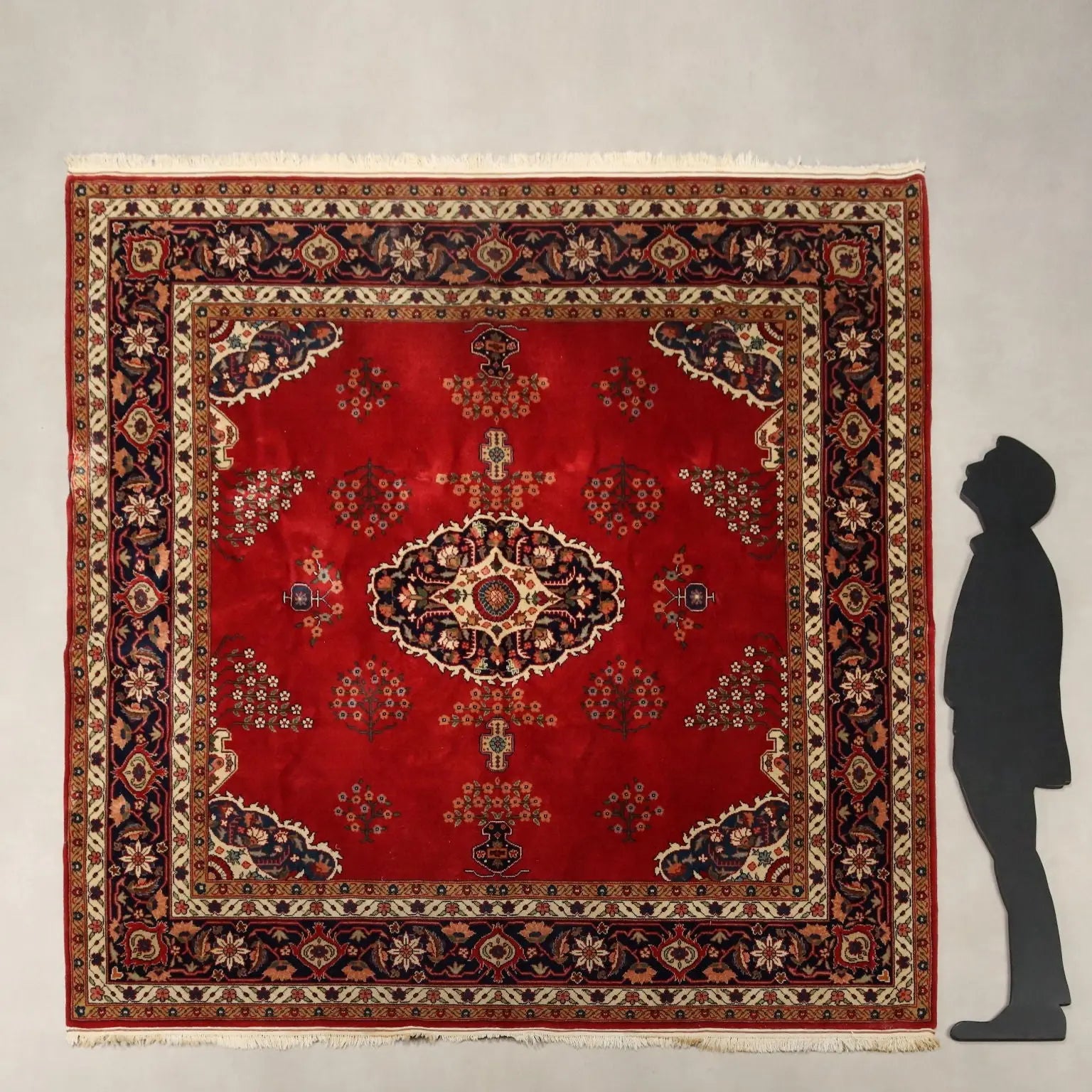 Antique Gherla Carpet Cotton Wool Heavy Knot 100 x 97 In - 100 x 97 In | Antiques | Carpets