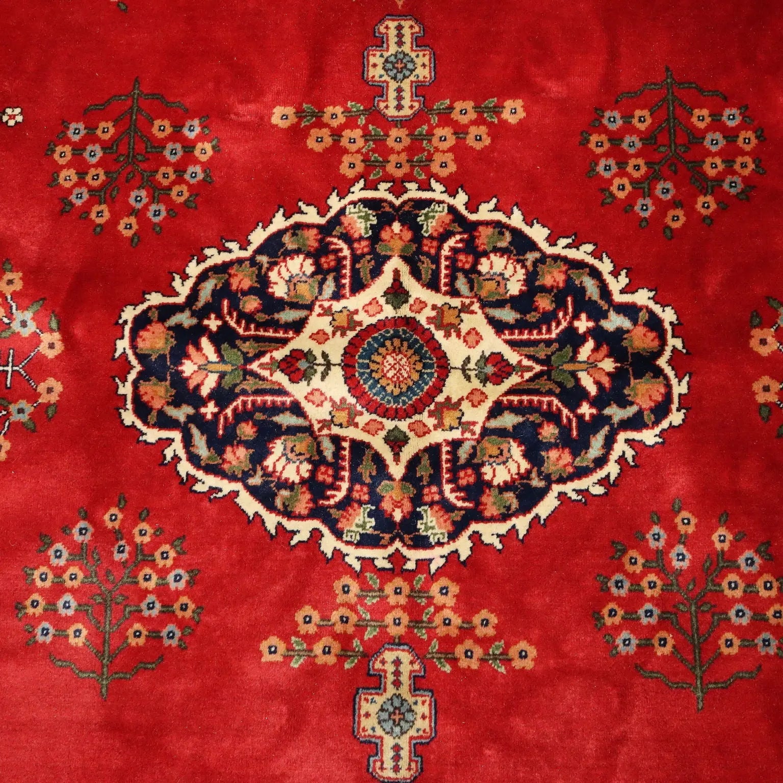 Antique Gherla Carpet Cotton Wool Heavy Knot 100 x 97 In - 100 x 97 In | Antiques | Carpets