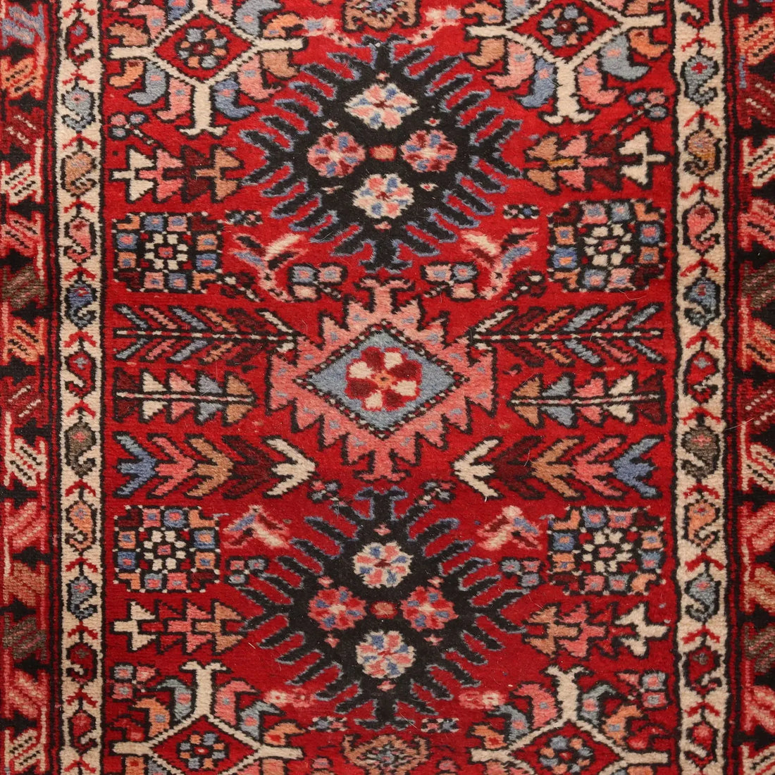 Antique Asian Carpet Cotton Wool Heavy Knot Handmade 191 x 34 In - 191 x 34 In | Antiques | Carpets
