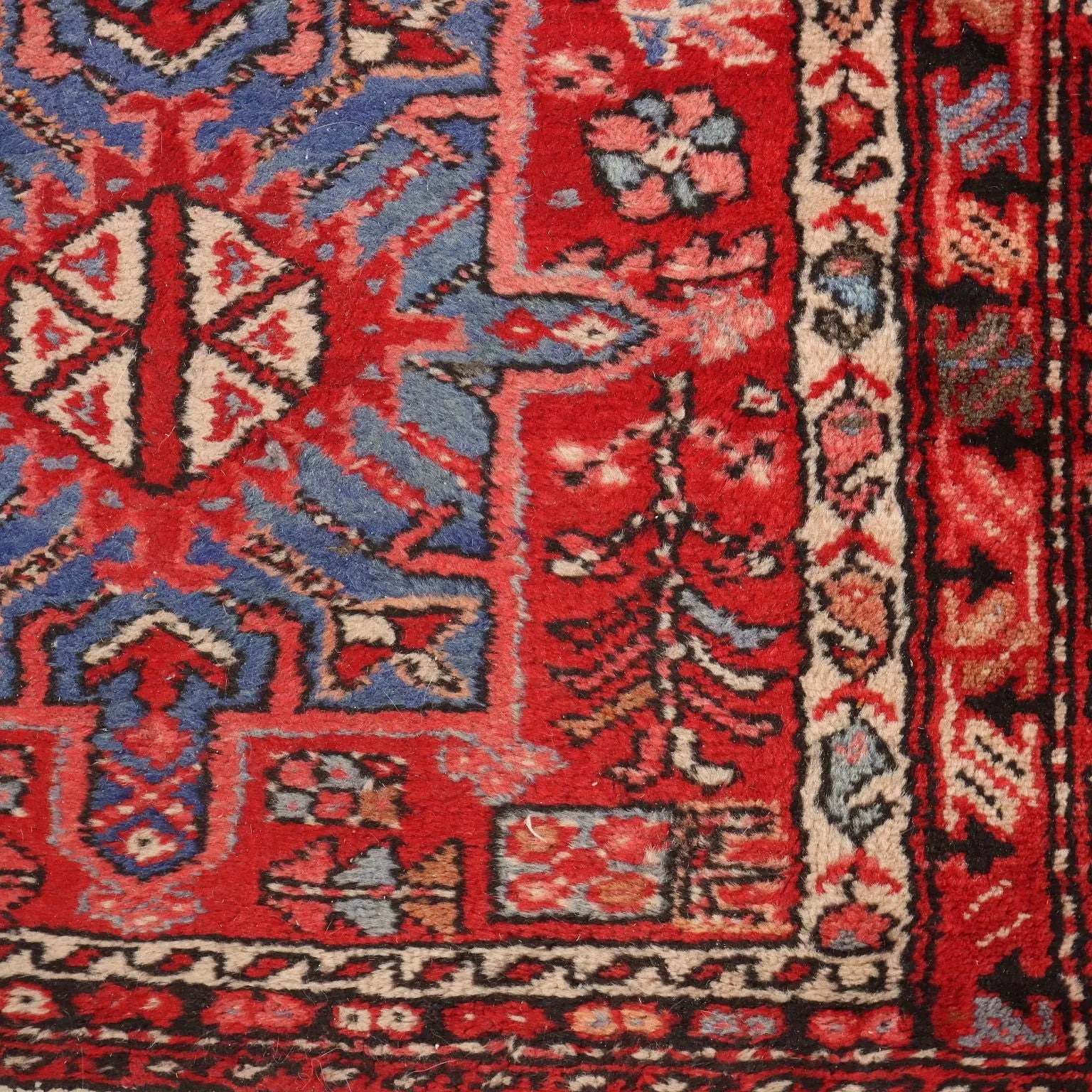 Antique Asian Carpet Cotton Wool Heavy Knot Handmade 191 x 34 In - 191 x 34 In | Antiques | Carpets