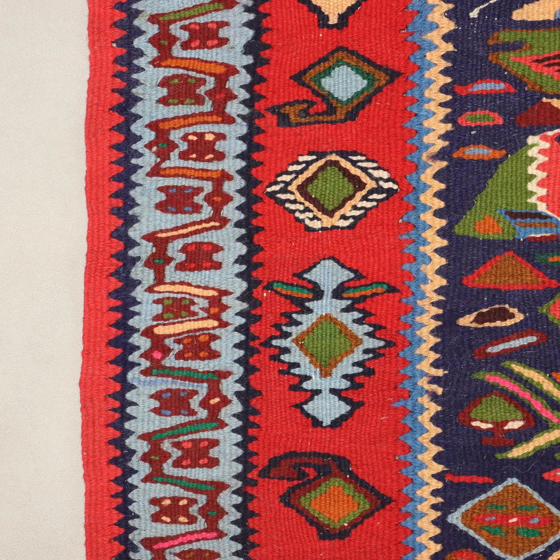 Antique Kilim Carpet Wool Thin Knot Handmade Turkey 94 x 67 In - 94 x 67 In | Antiques | Carpets