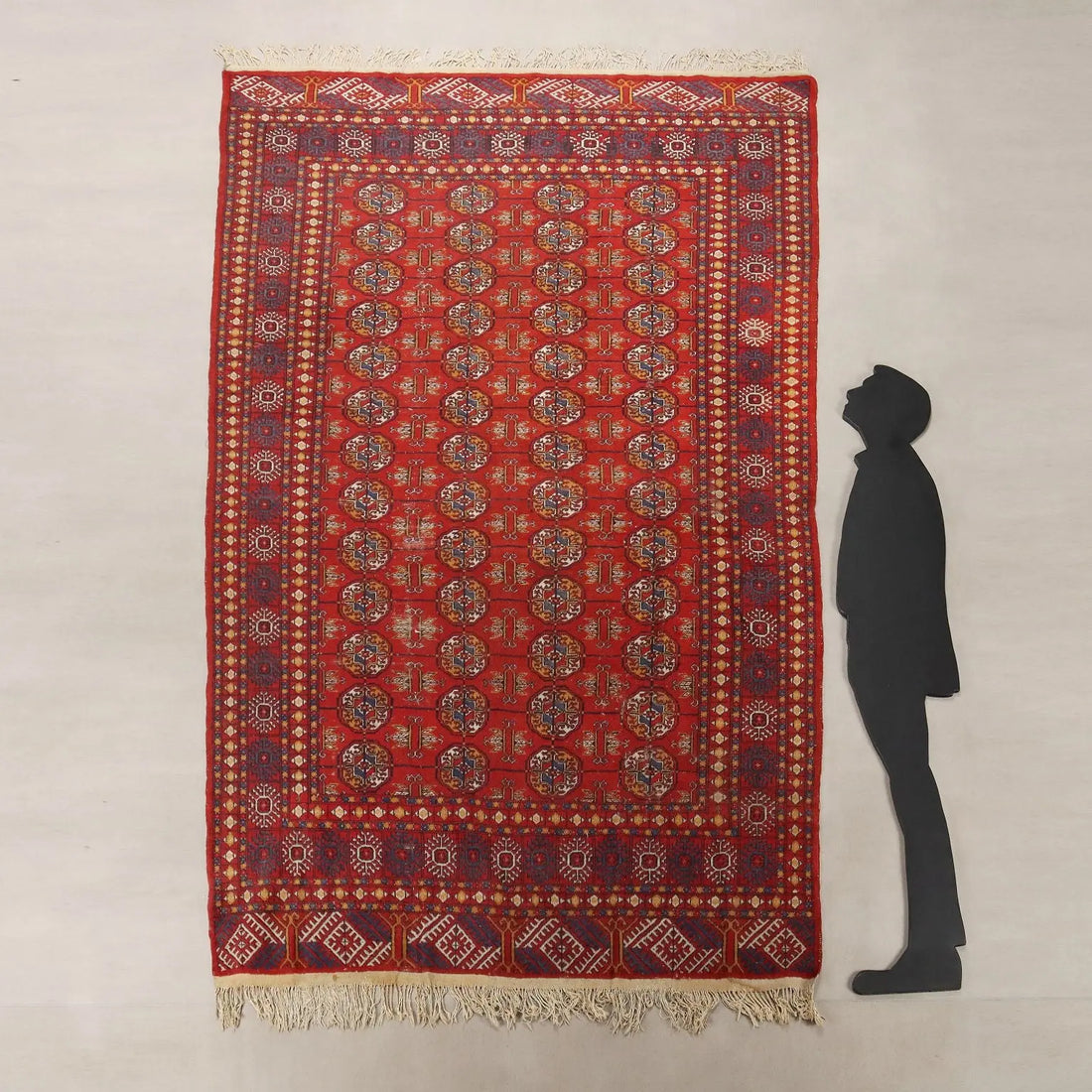 Antique Bukhara Carpet Cotton Wool Thin Knot 112 x 72 In - 112 x 72 In | Antiques | Carpets