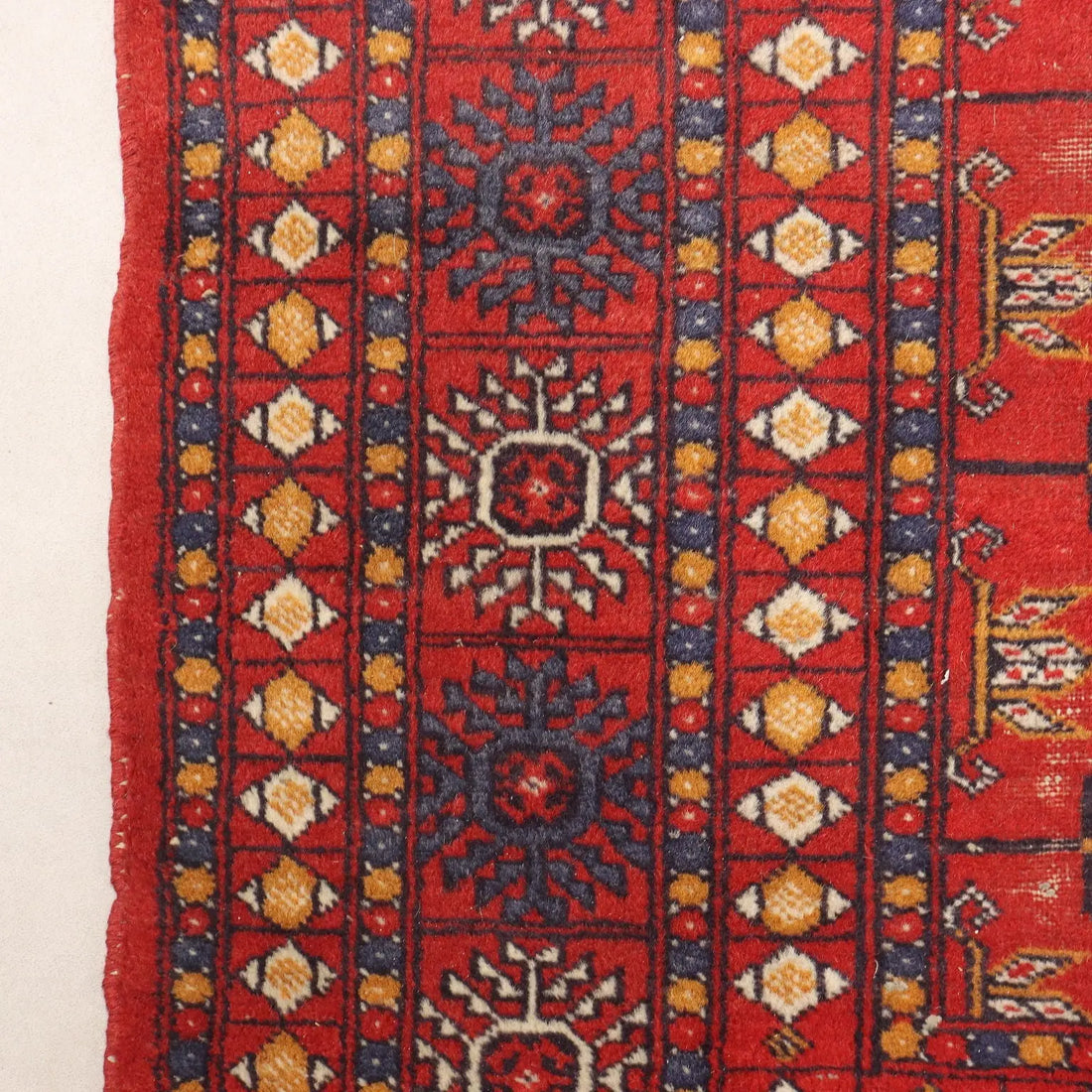 Antique Bukhara Carpet Cotton Wool Thin Knot 112 x 72 In - 112 x 72 In | Antiques | Carpets