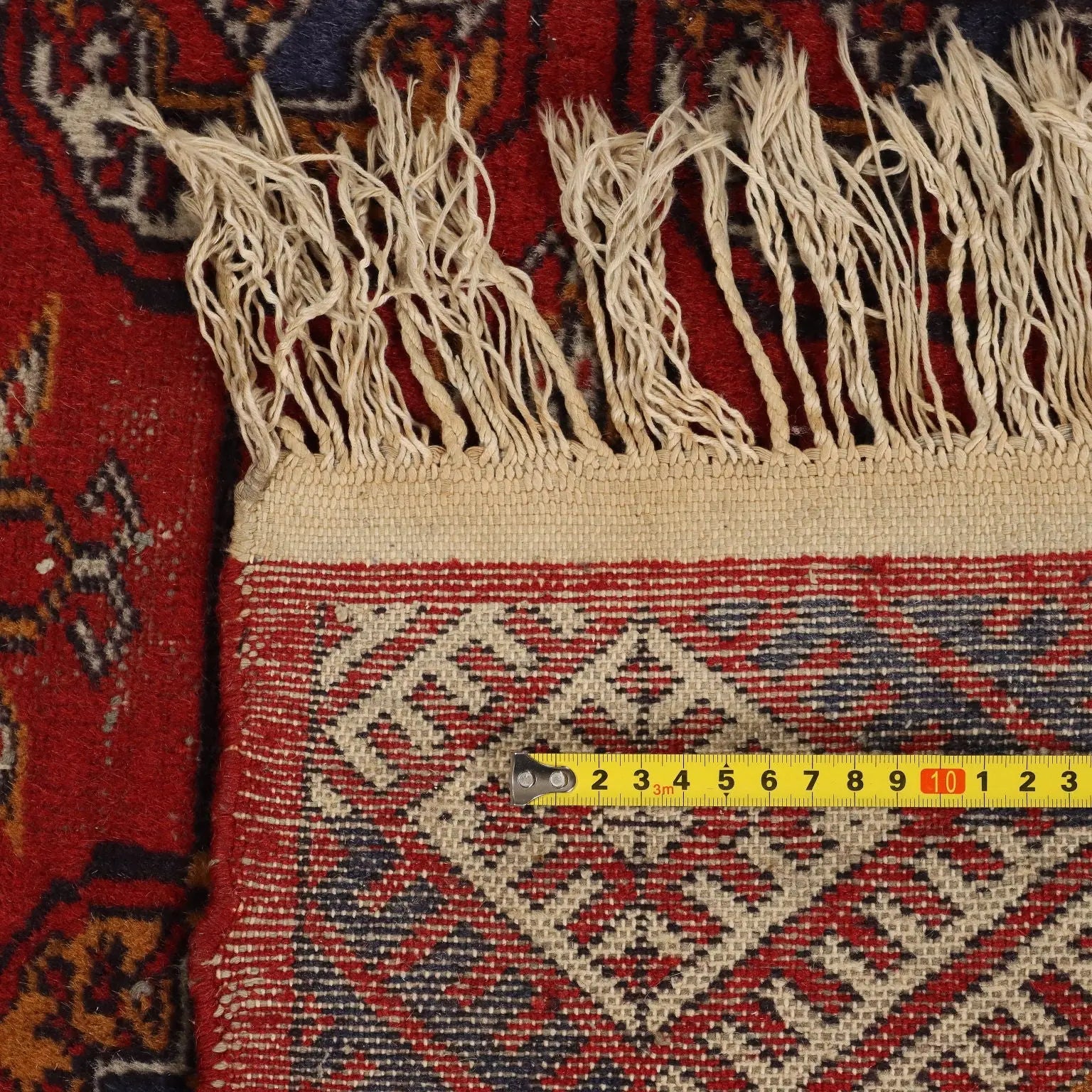 Antique Bukhara Carpet Cotton Wool Thin Knot 112 x 72 In - 112 x 72 In | Antiques | Carpets
