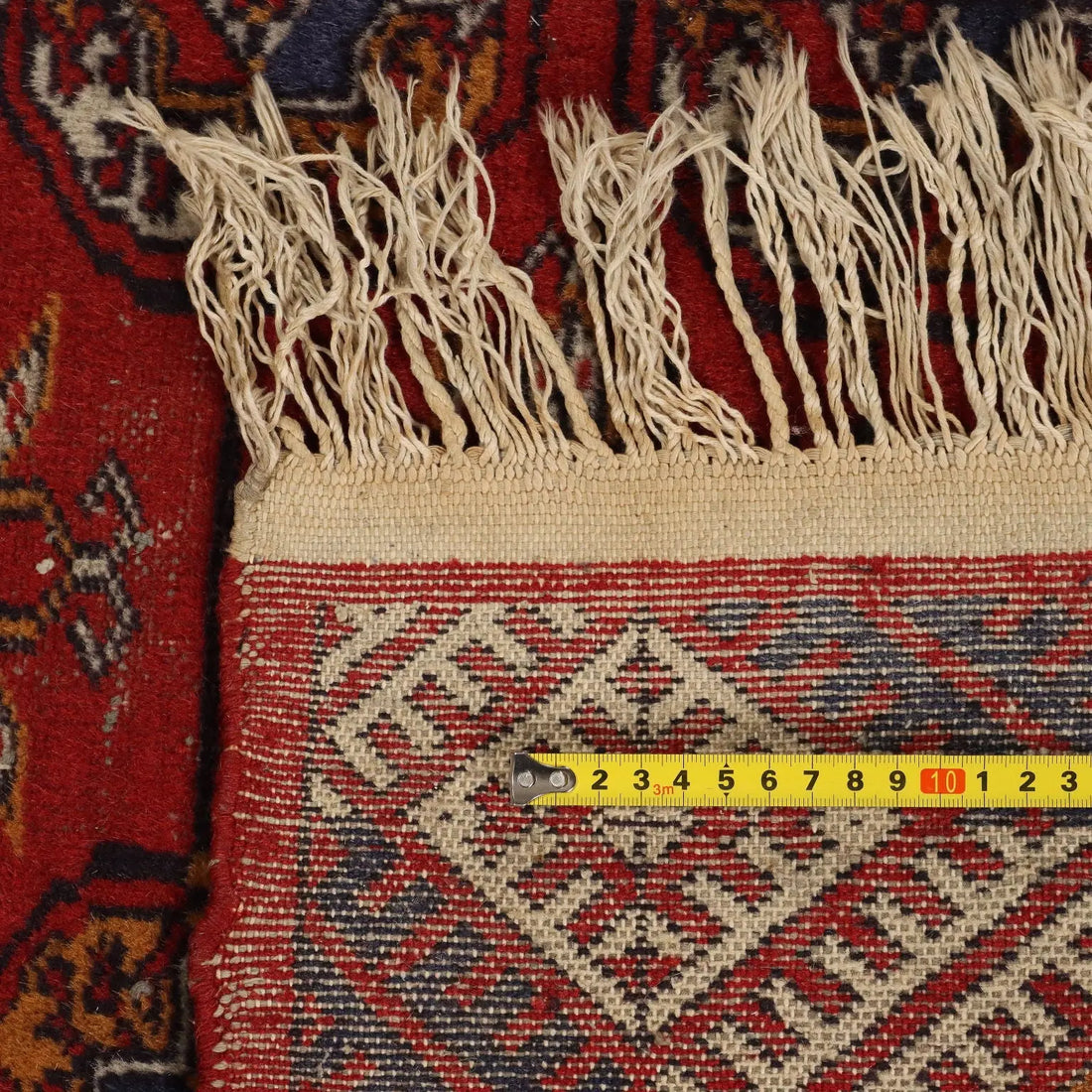 Antique Bukhara Carpet Cotton Wool Thin Knot 112 x 72 In - 112 x 72 In | Antiques | Carpets