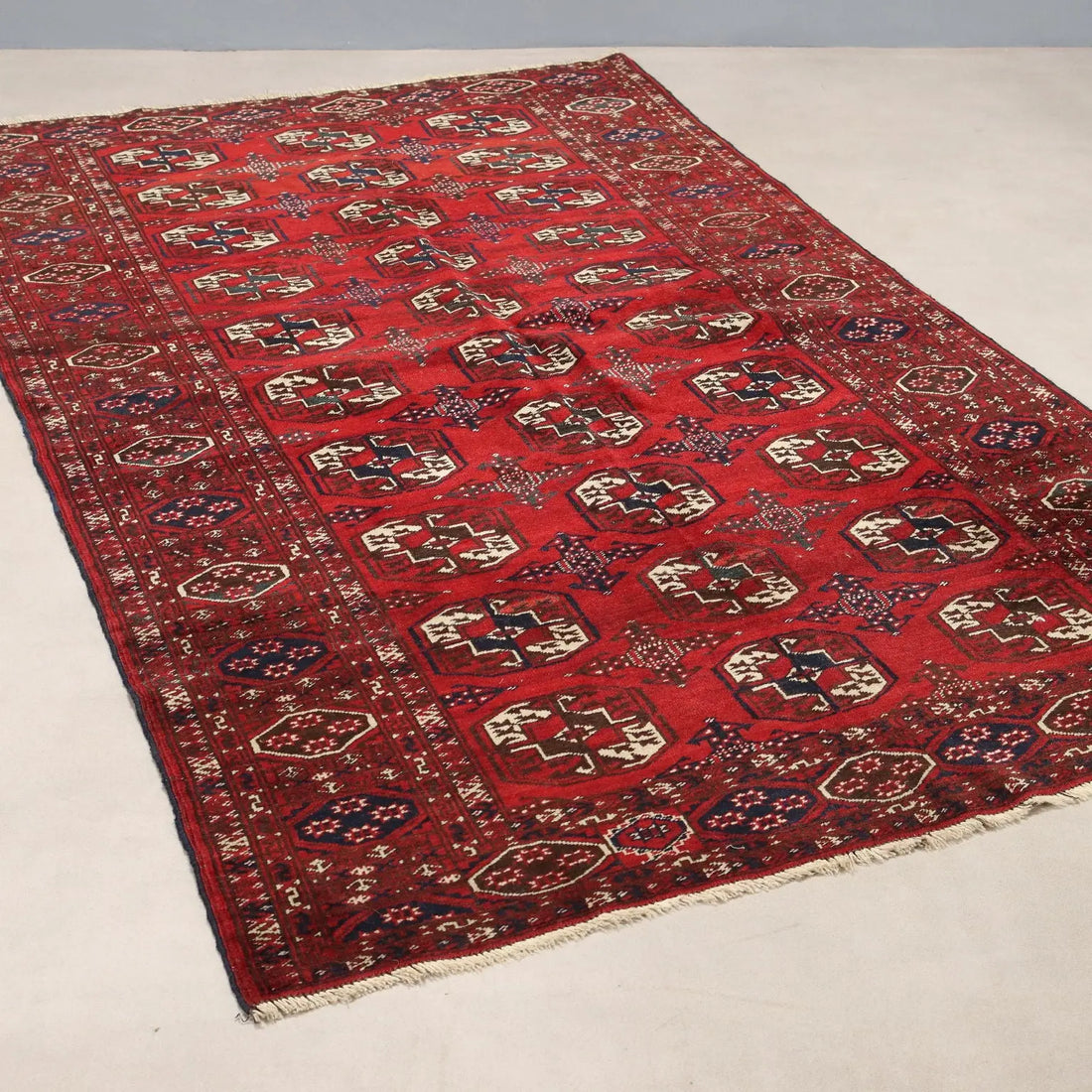 Antique Bukhara Carpet Wool Thin Knot Handmade 86 x 51 In - 86 x 51 In | Antiques | Carpets