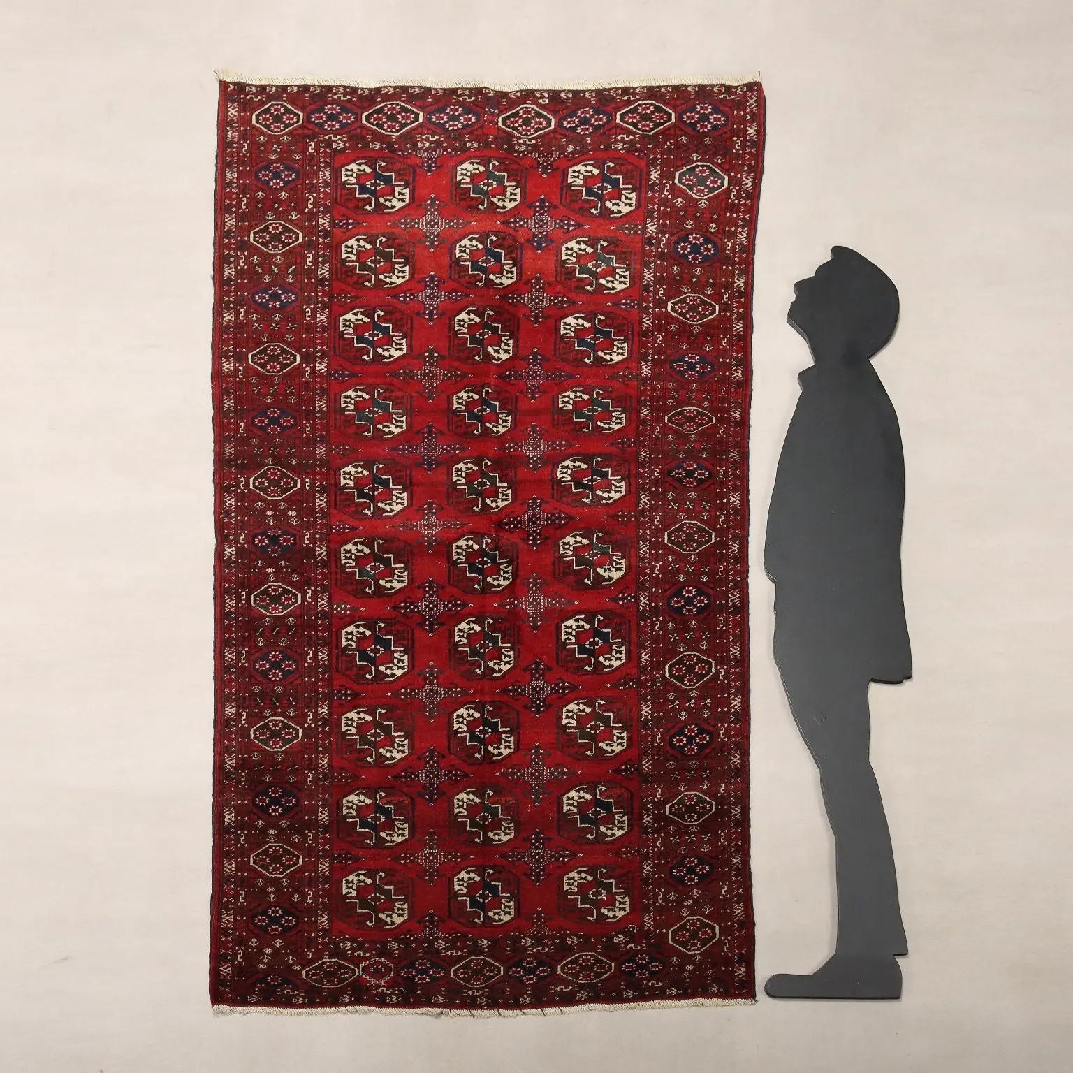 Antique Bukhara Carpet Wool Thin Knot Handmade 86 x 51 In - 86 x 51 In | Antiques | Carpets