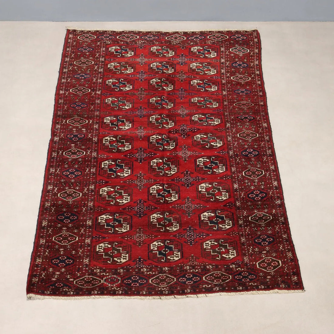 Antique Bukhara Carpet Wool Thin Knot Handmade 86 x 51 In - 86 x 51 In | Antiques | Carpets