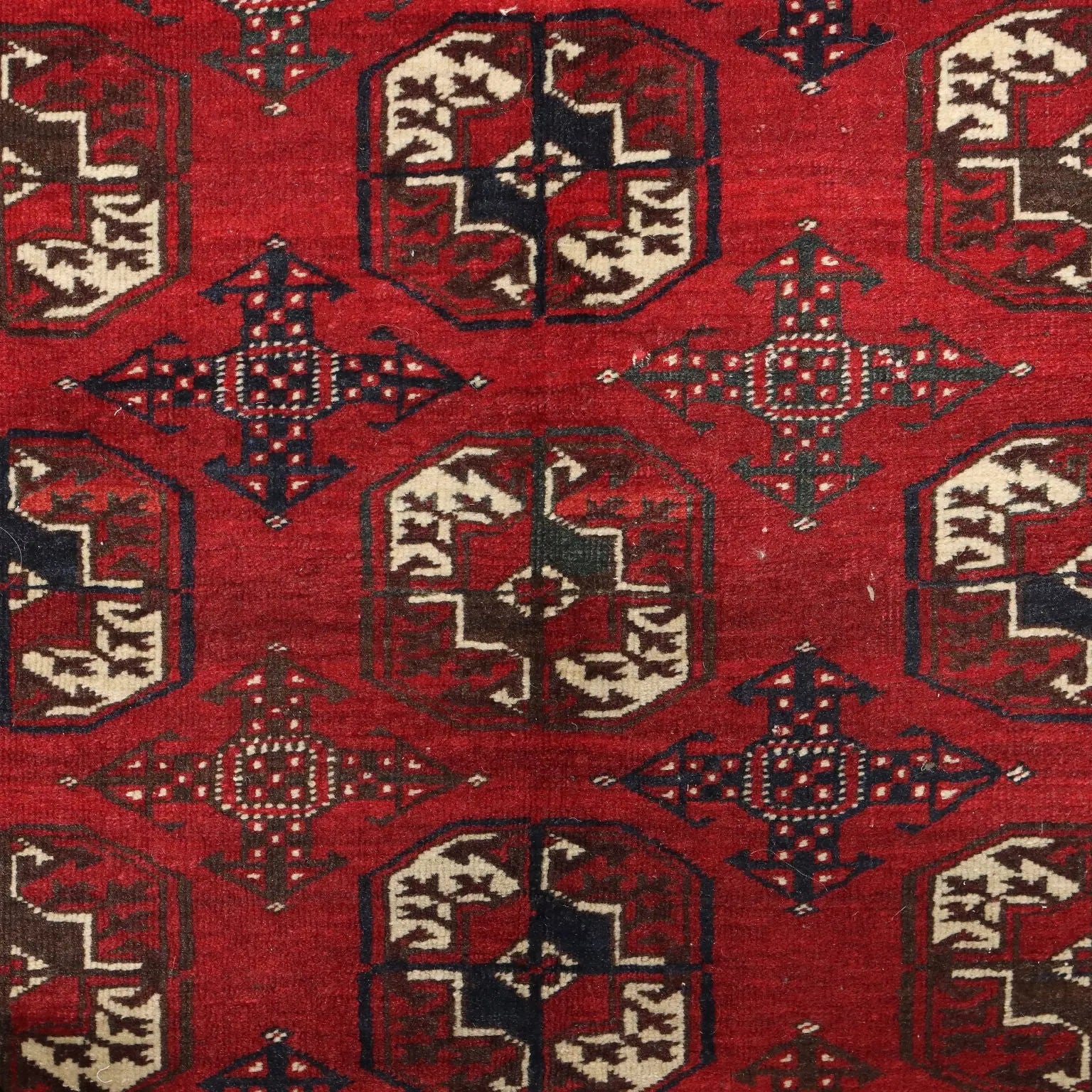 Antique Bukhara Carpet Wool Thin Knot Handmade 86 x 51 In - 86 x 51 In | Antiques | Carpets