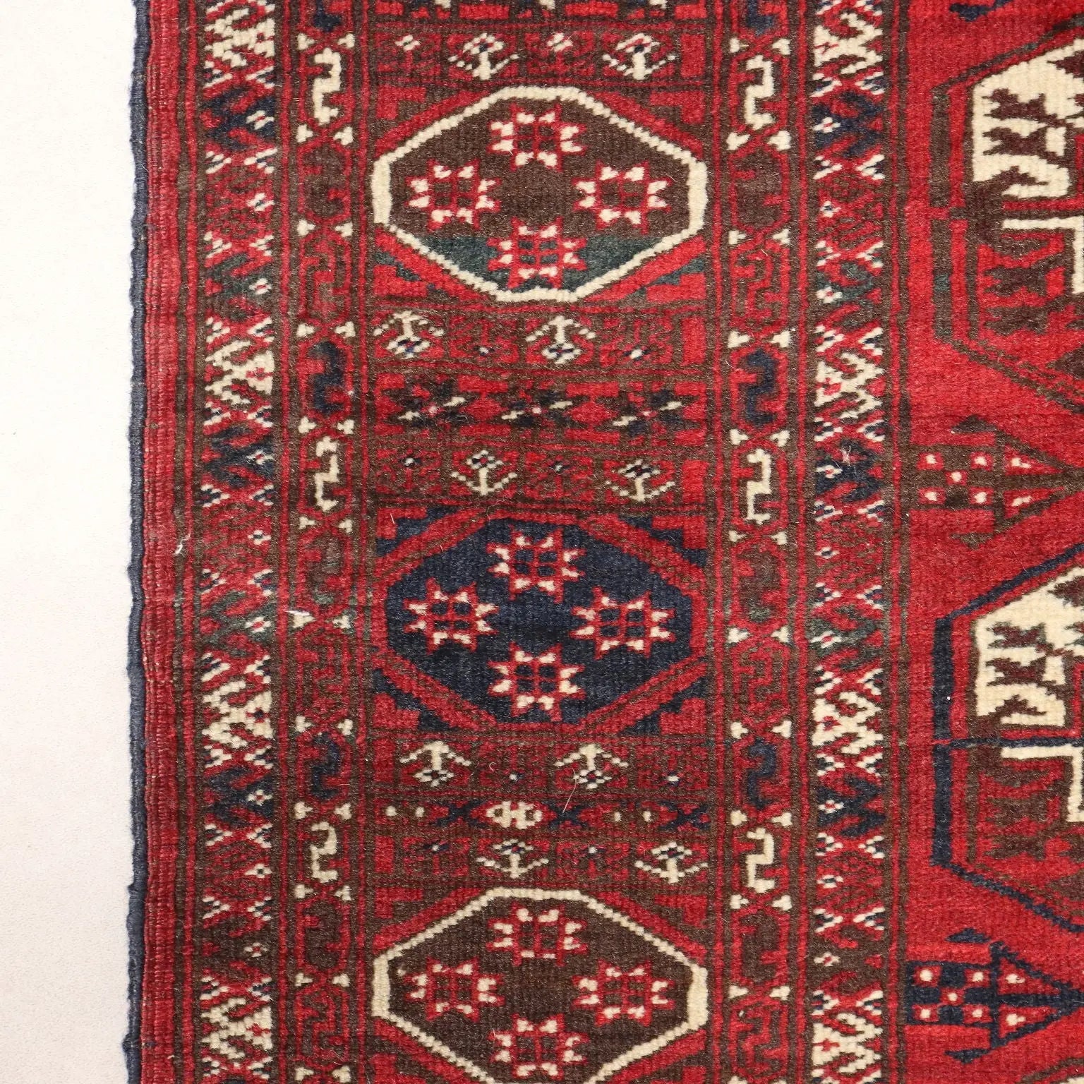 Antique Bukhara Carpet Wool Thin Knot Handmade 86 x 51 In - 86 x 51 In | Antiques | Carpets