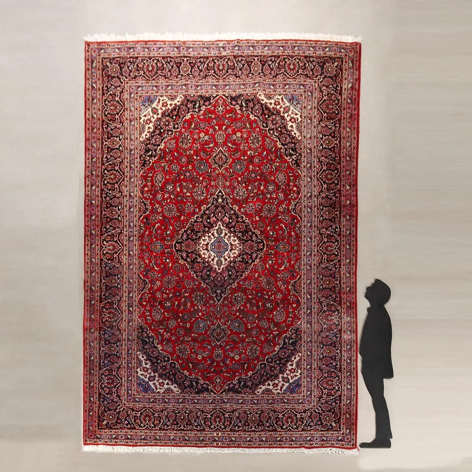 Antique Asian Carpet Cotton Wool Heavy Knot 167 x 116 In - 167 x 116 In | Antiques | Carpets