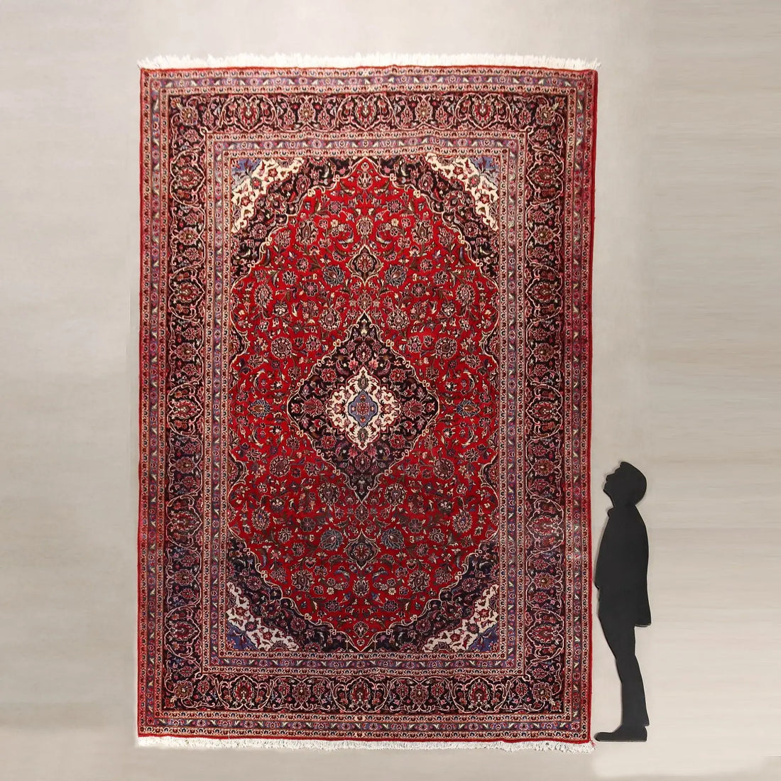 Antique Asian Carpet Cotton Wool Heavy Knot 167 x 116 In - 167 x 116 In | Antiques | Carpets